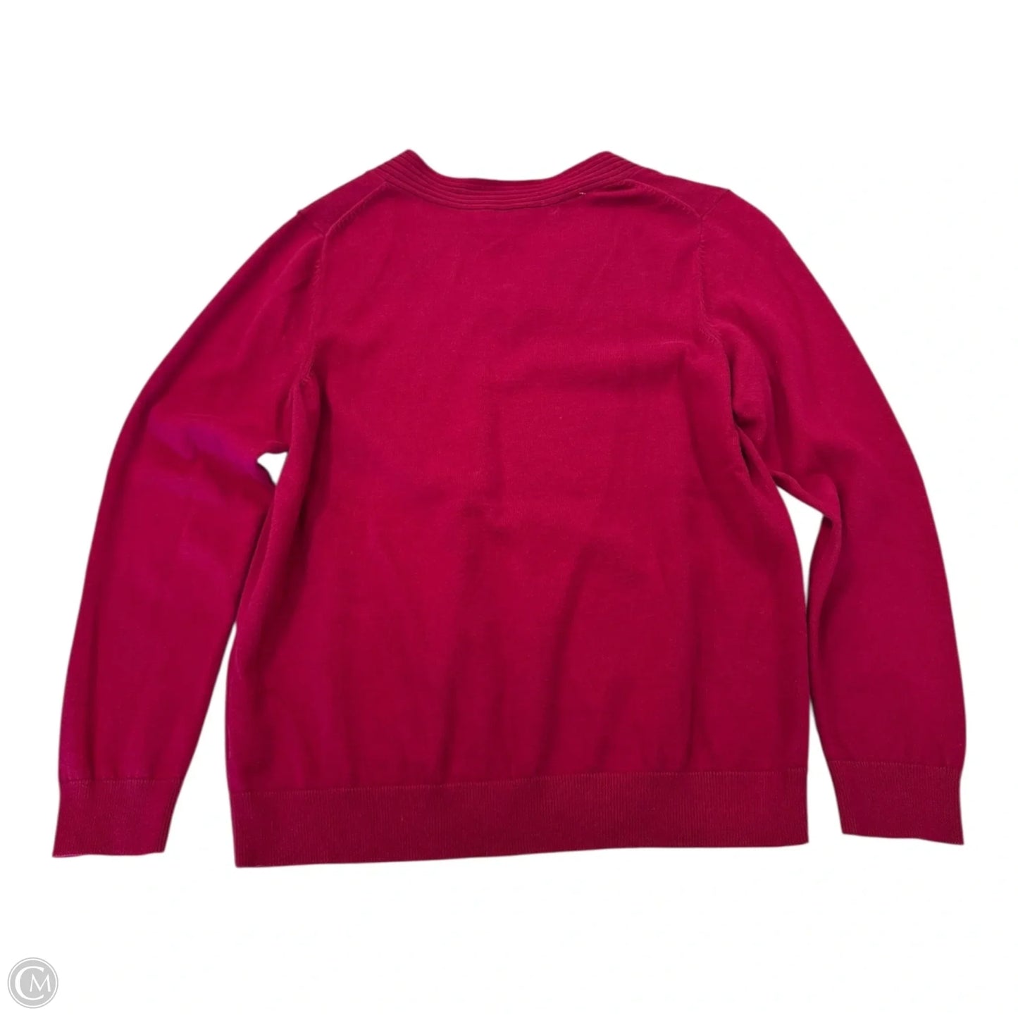 Sweater By Talbots In Maroon, Size: L