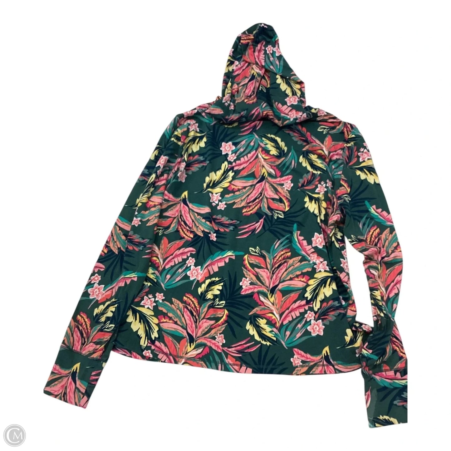 Top Long Sleeve By Calvin Klein In Floral Print, Size: M