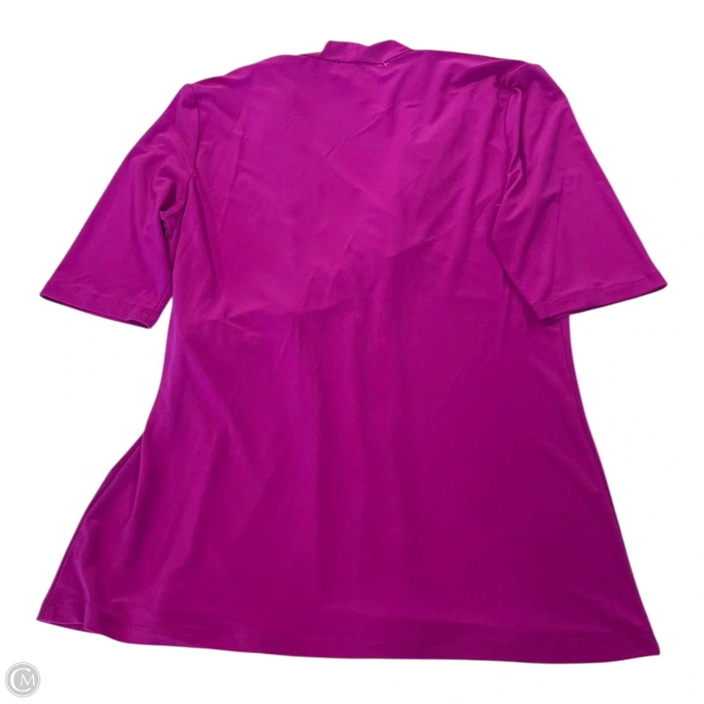 Top Short Sleeve By Josephine Chaus In Mauve, Size: L