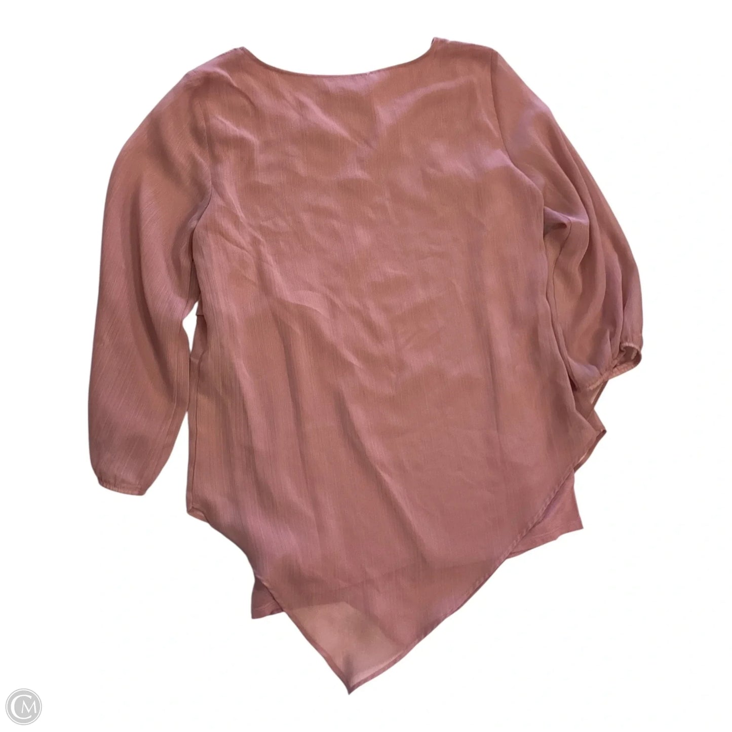 Top Long Sleeve By Agb In Pink, Size: S