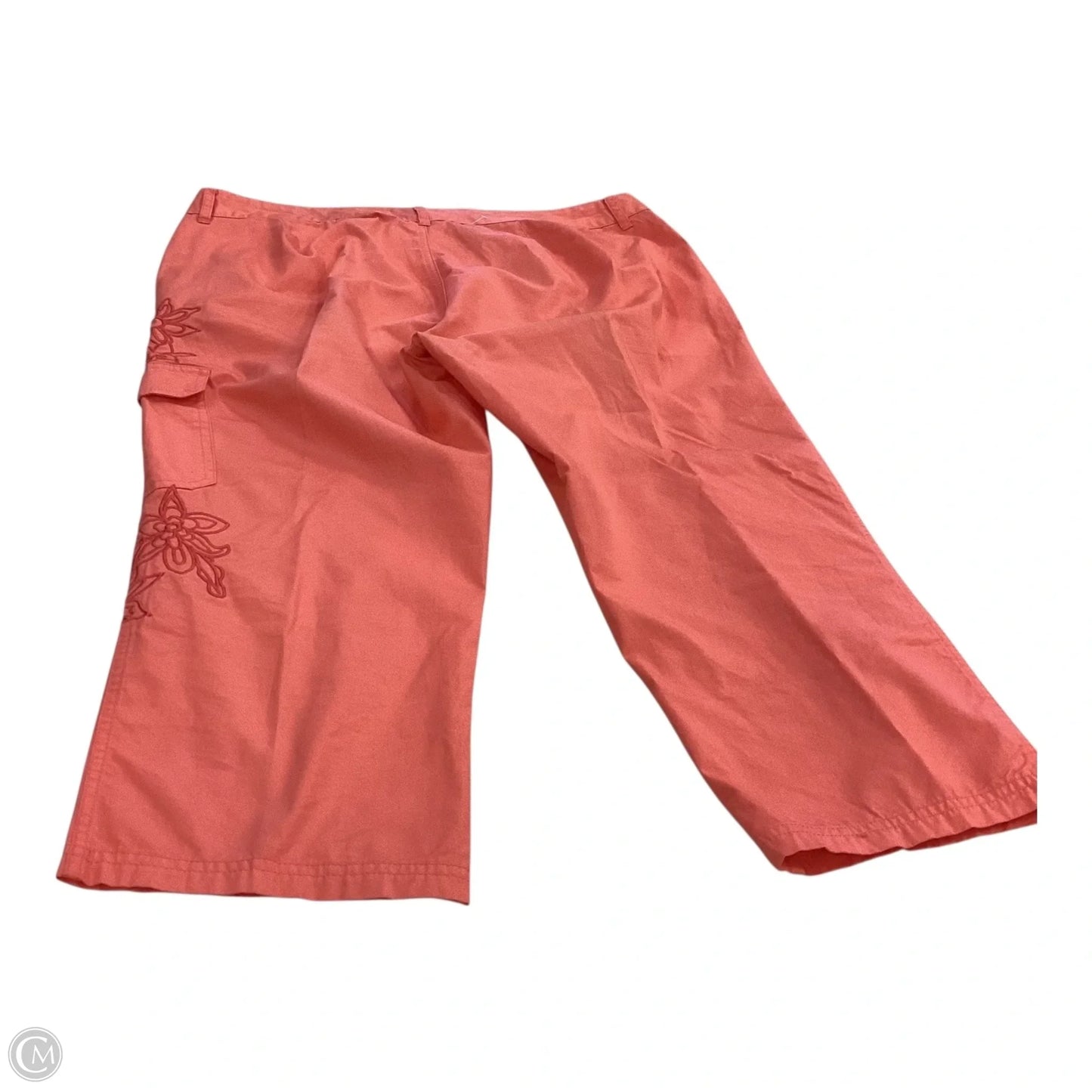 Capris By Caribbean Joe In Orange, Size: 14