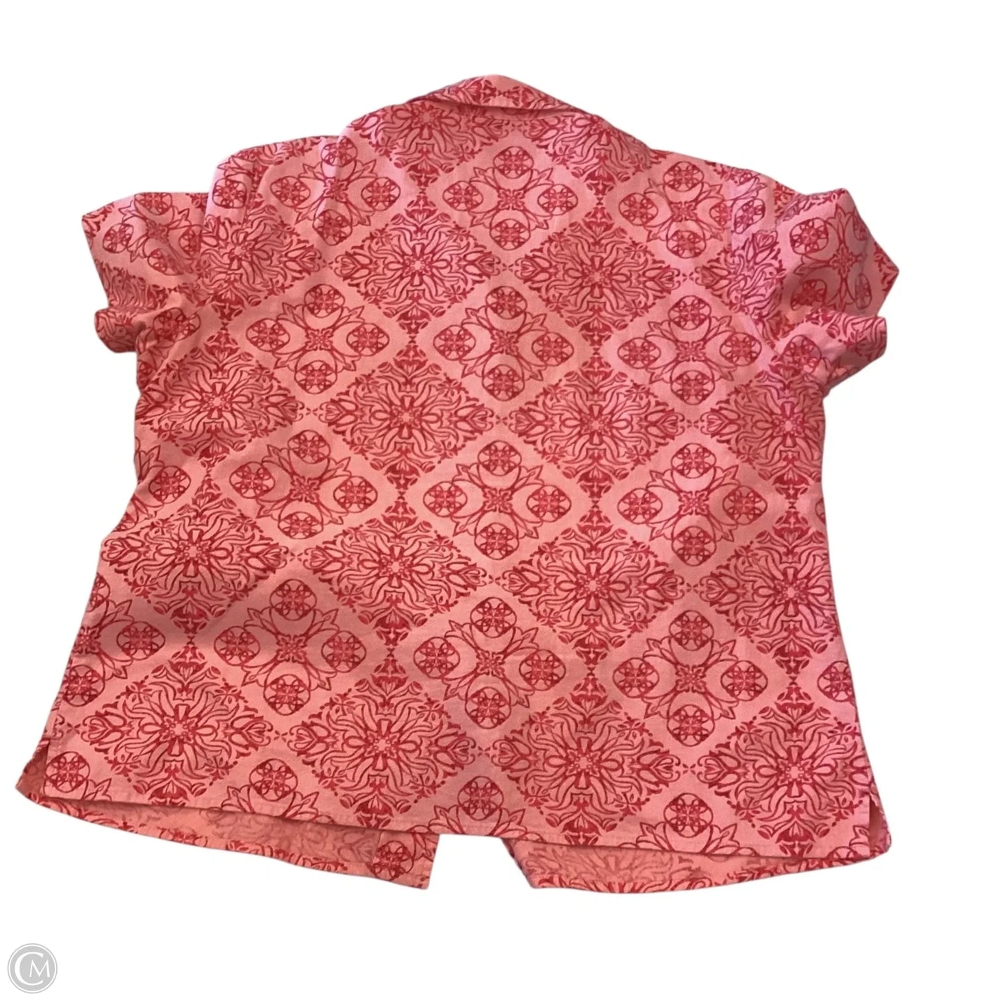 Top Short Sleeve By Basic Editions In Orange, Size: Xl