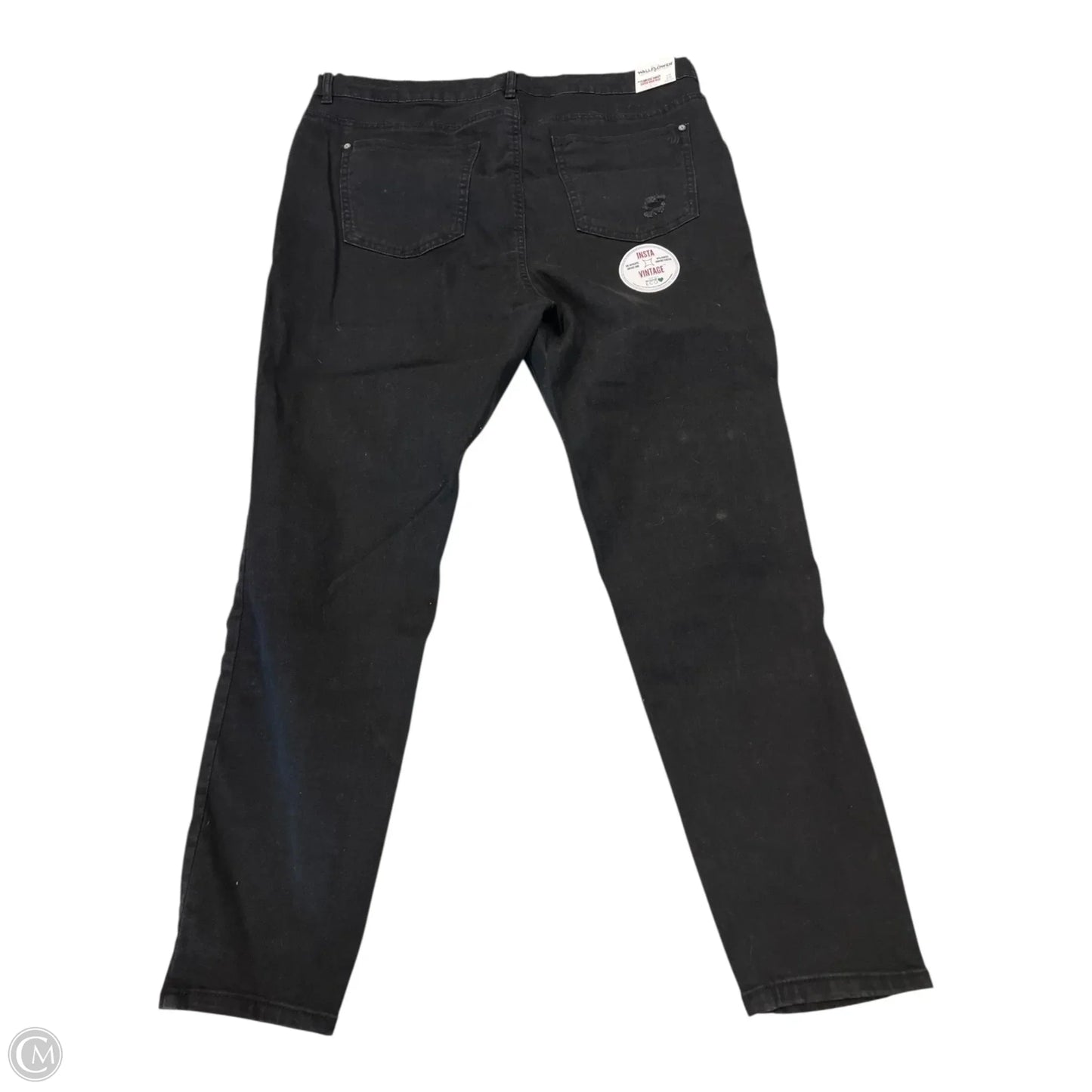 Jeans Skinny By Wallflower In Black, Size: 20