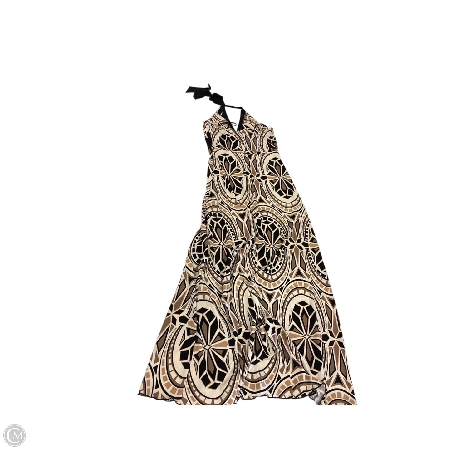 Dress Casual Maxi By Enfocus In Brown & Tan, Size: 6