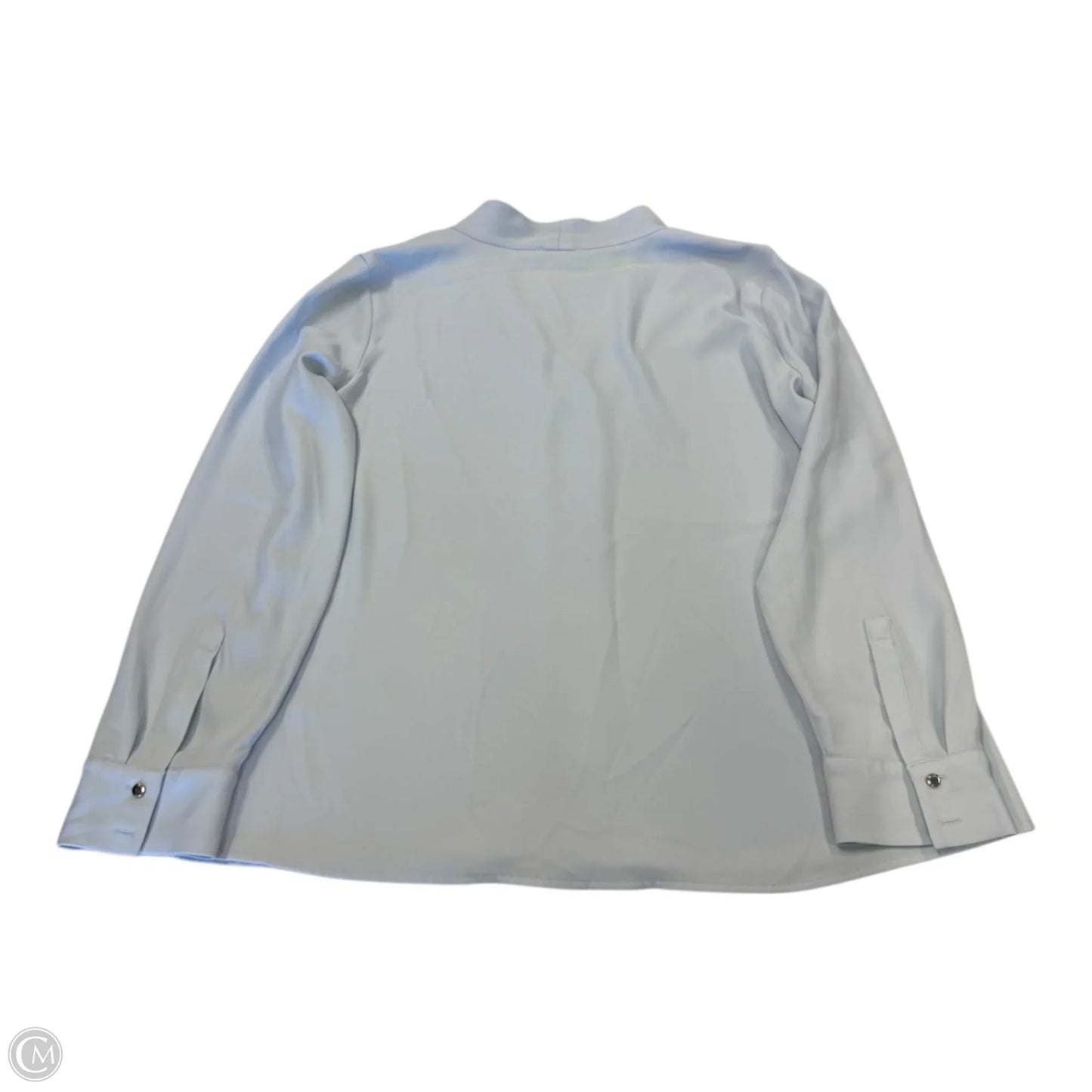 Top Long Sleeve By Calvin Klein In Blue, Size: Xl