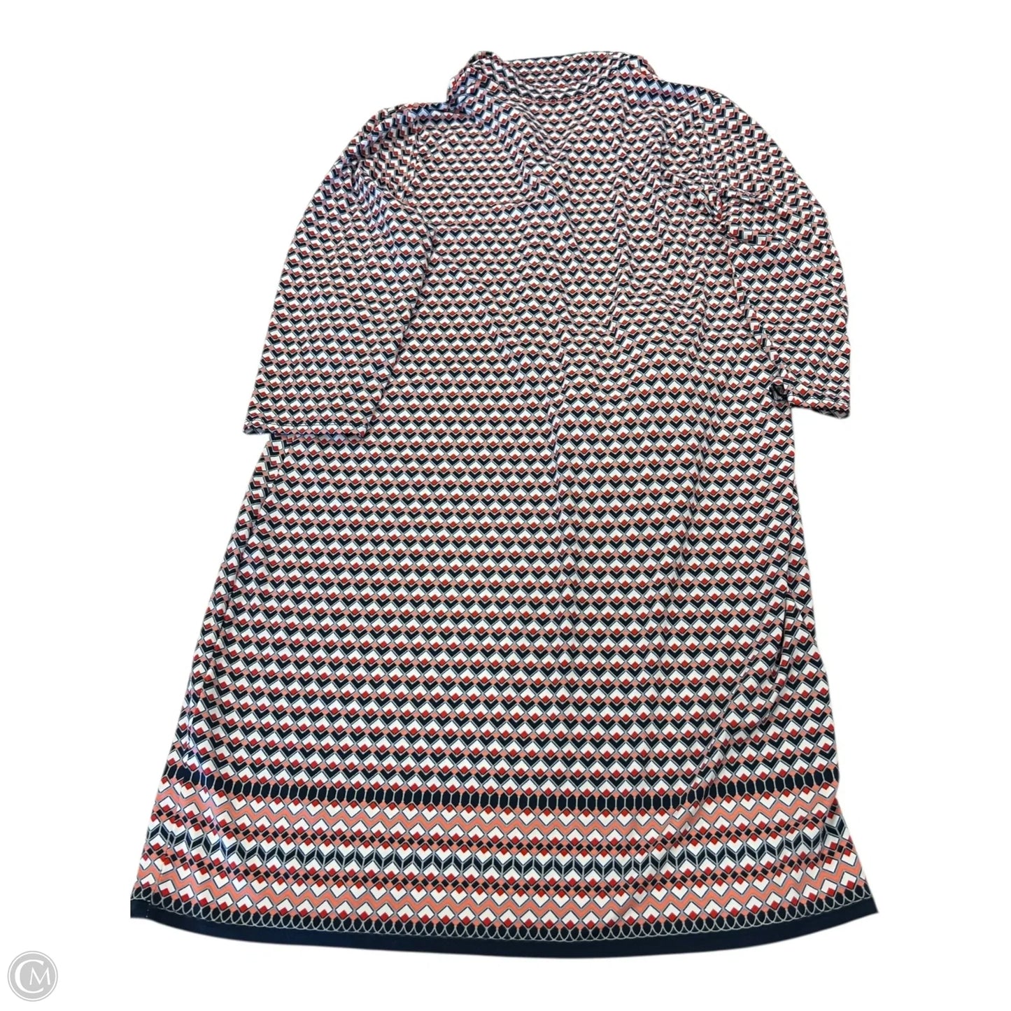 Dress Casual Short By Max Edition In Blue & Red & White, Size: Xl