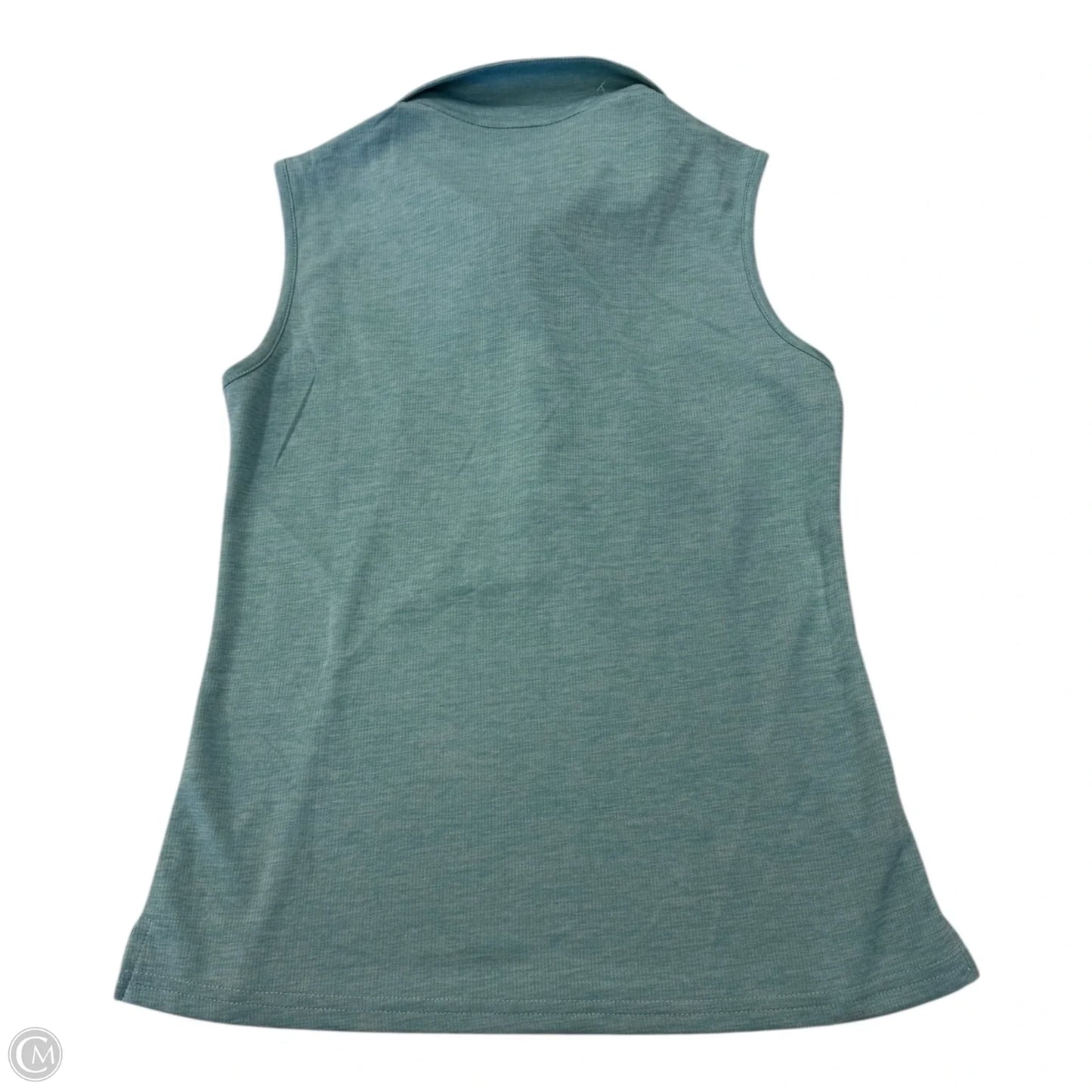 Athletic Top Long Sleeve Collar By Cmc In Blue, Size: Xs