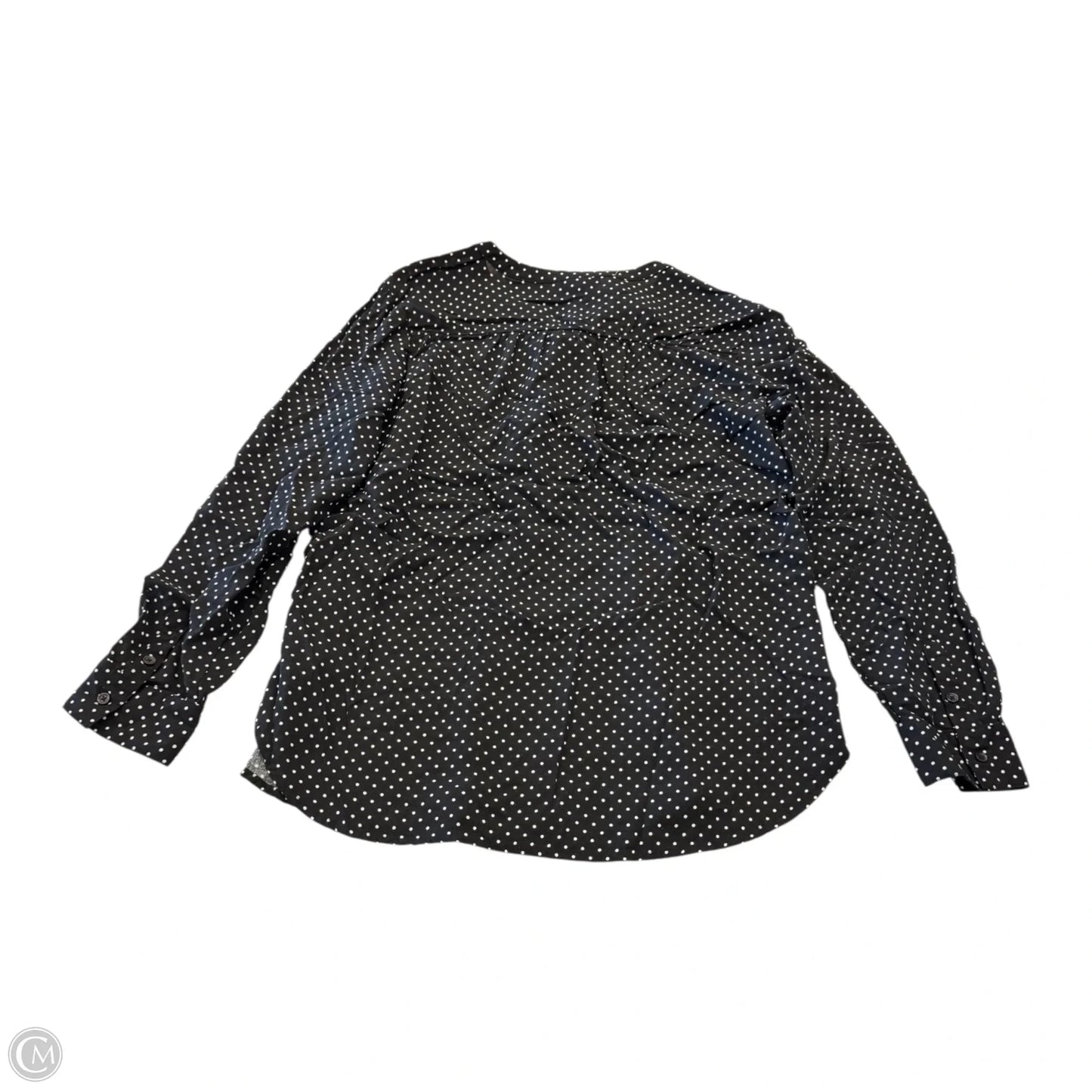 Top Long Sleeve By Old Navy In Polkadot Pattern, Size: L