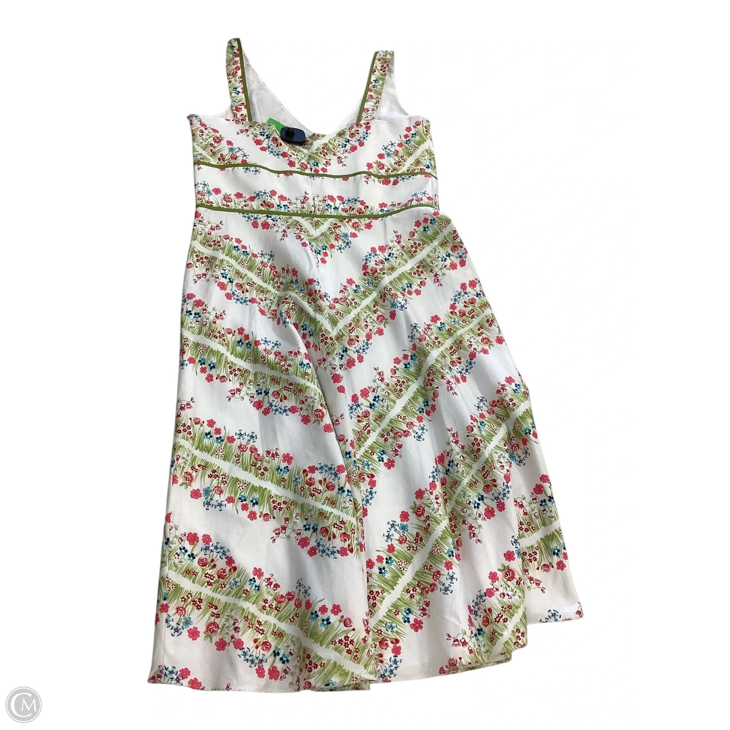 Dress Casual Midi By Liz Claiborne In Floral Print, Size: 14