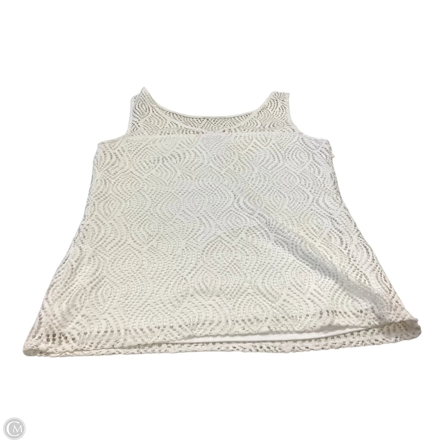 Top Sleeveless Designer By Lilly Pulitzer In White, Size: M