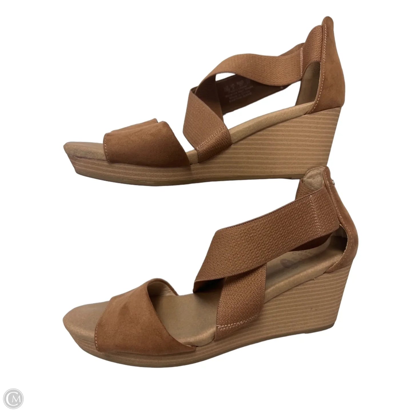 Sandals Heels Wedge By Dr Scholls In Brown, Size: 10
