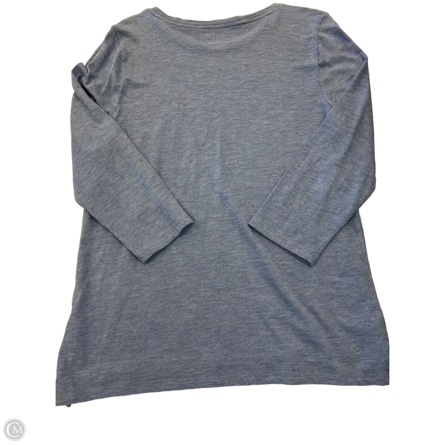 Top 3/4 Sleeve By Talbots In Blue, Size: L