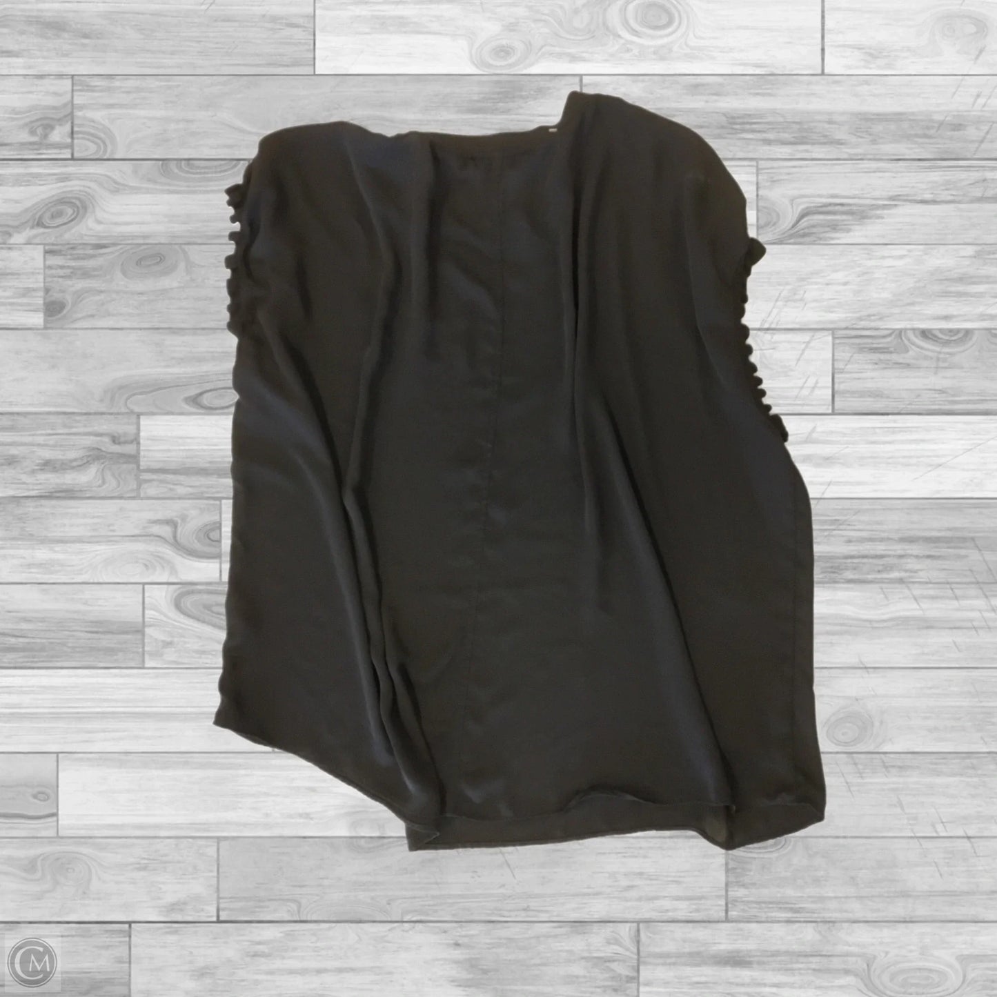 Top Short Sleeve By T Tahari In Black, Size: 2x