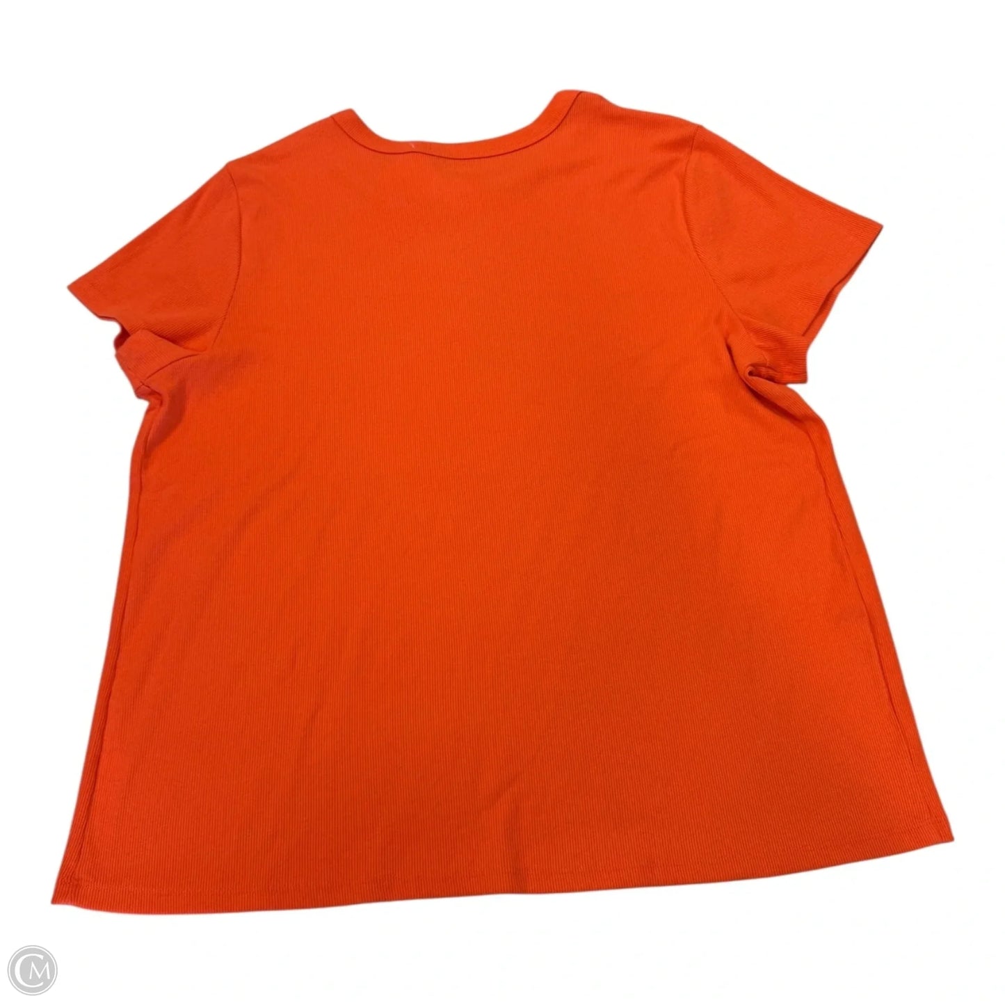 Top Short Sleeve By Sonoma In Orange, Size: 3x