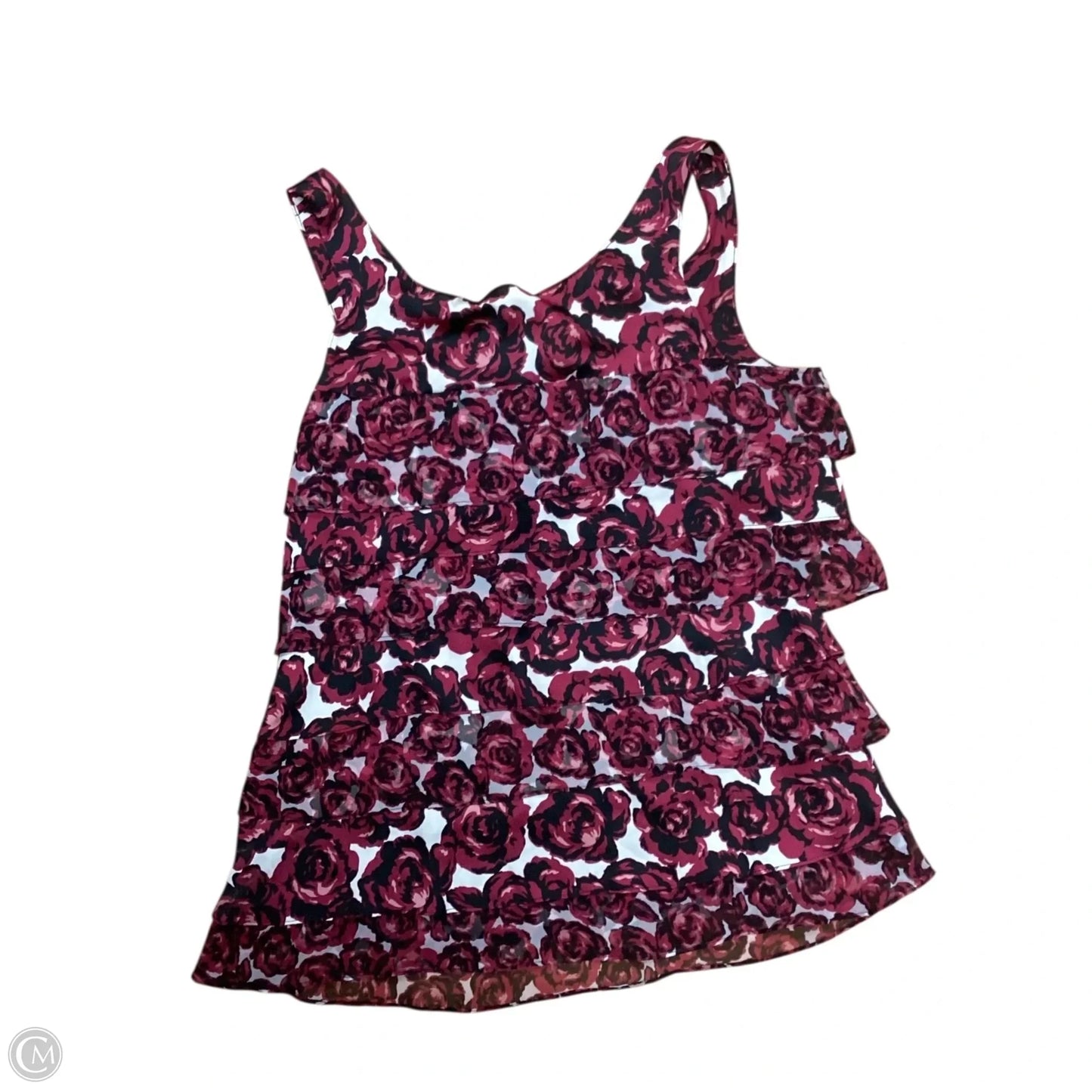 Top Sleeveless By White House Black Market In Floral Print, Size: M