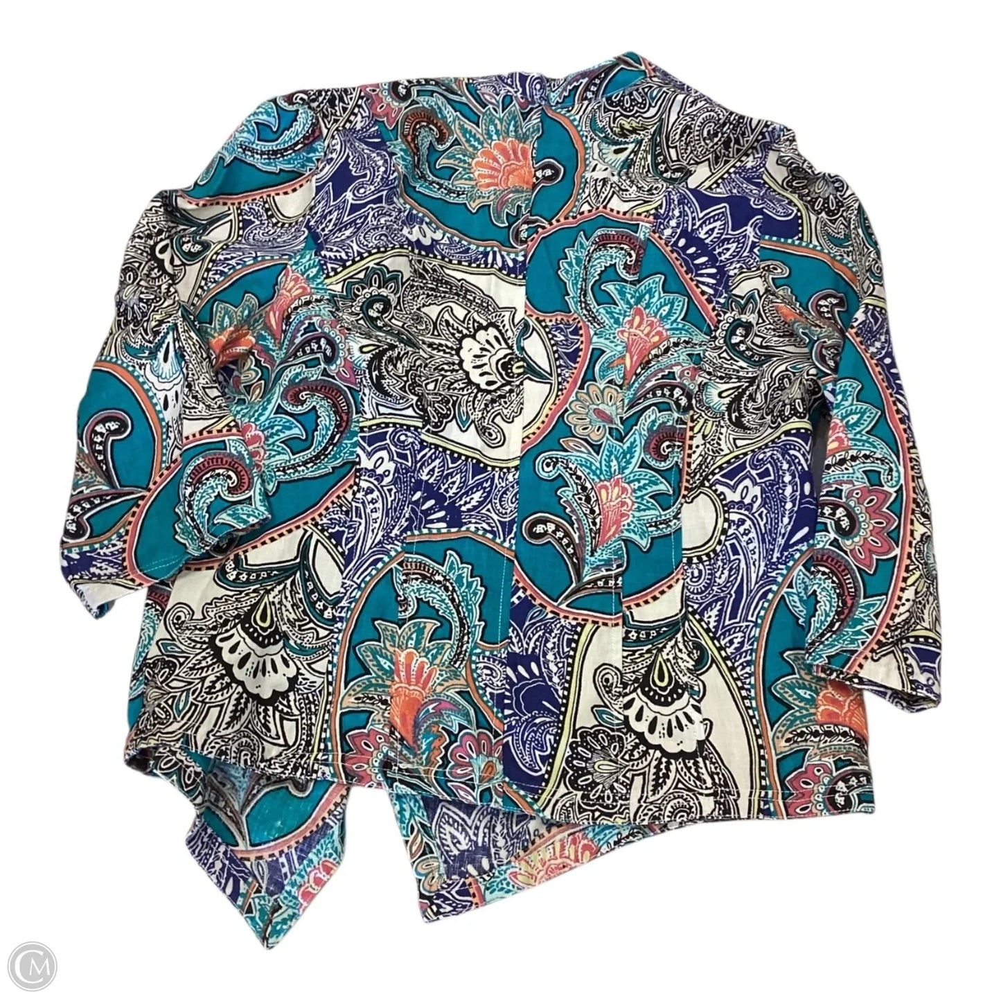 Blazer By Chicos In Multi-colored, Size: L