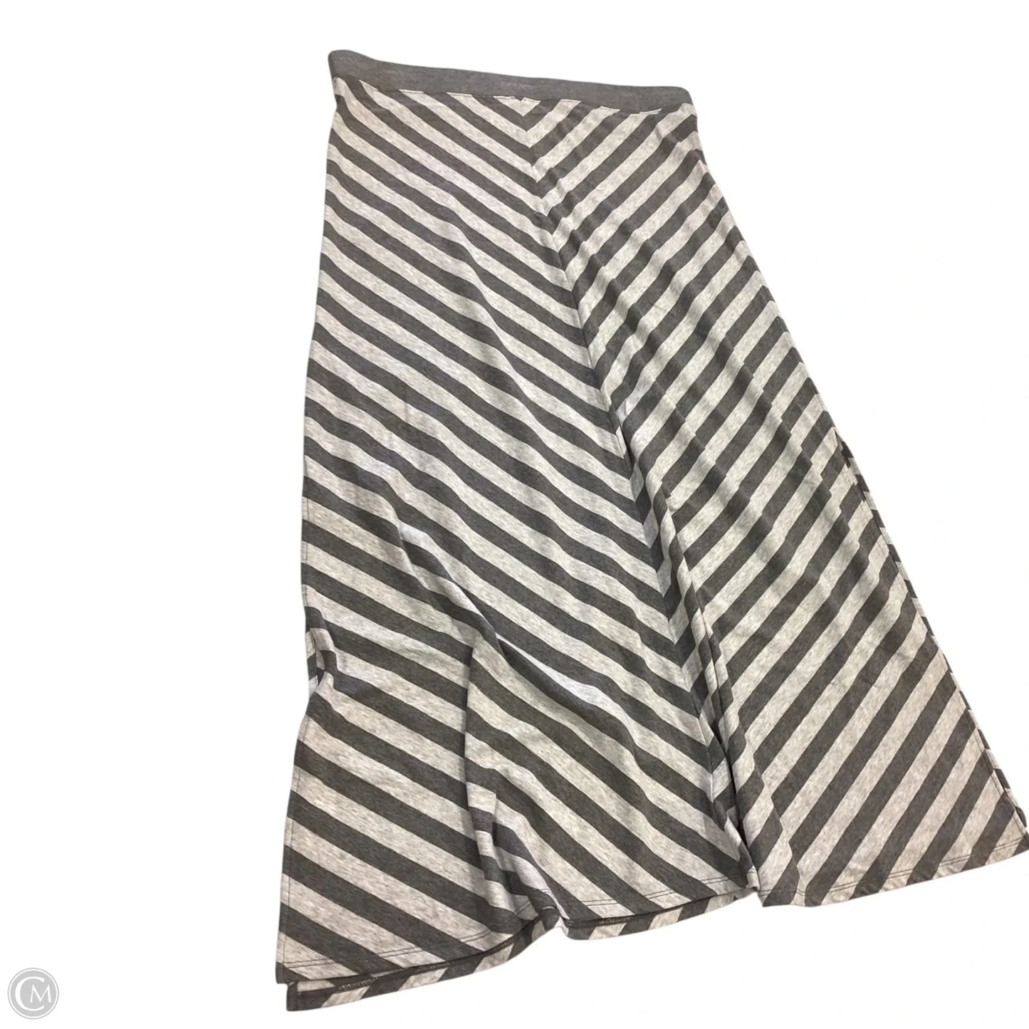 Skirt Maxi By Calvin Klein In Striped Pattern, Size: Xl