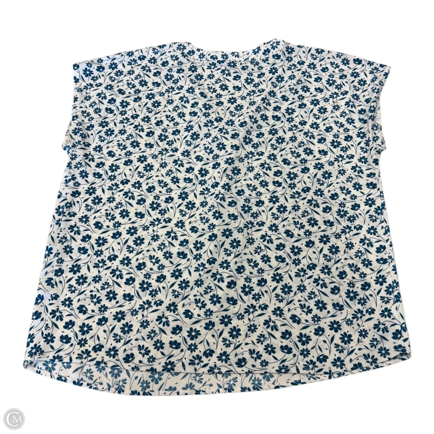 Top Short Sleeve By Ann Taylor In Floral Print, Size: M