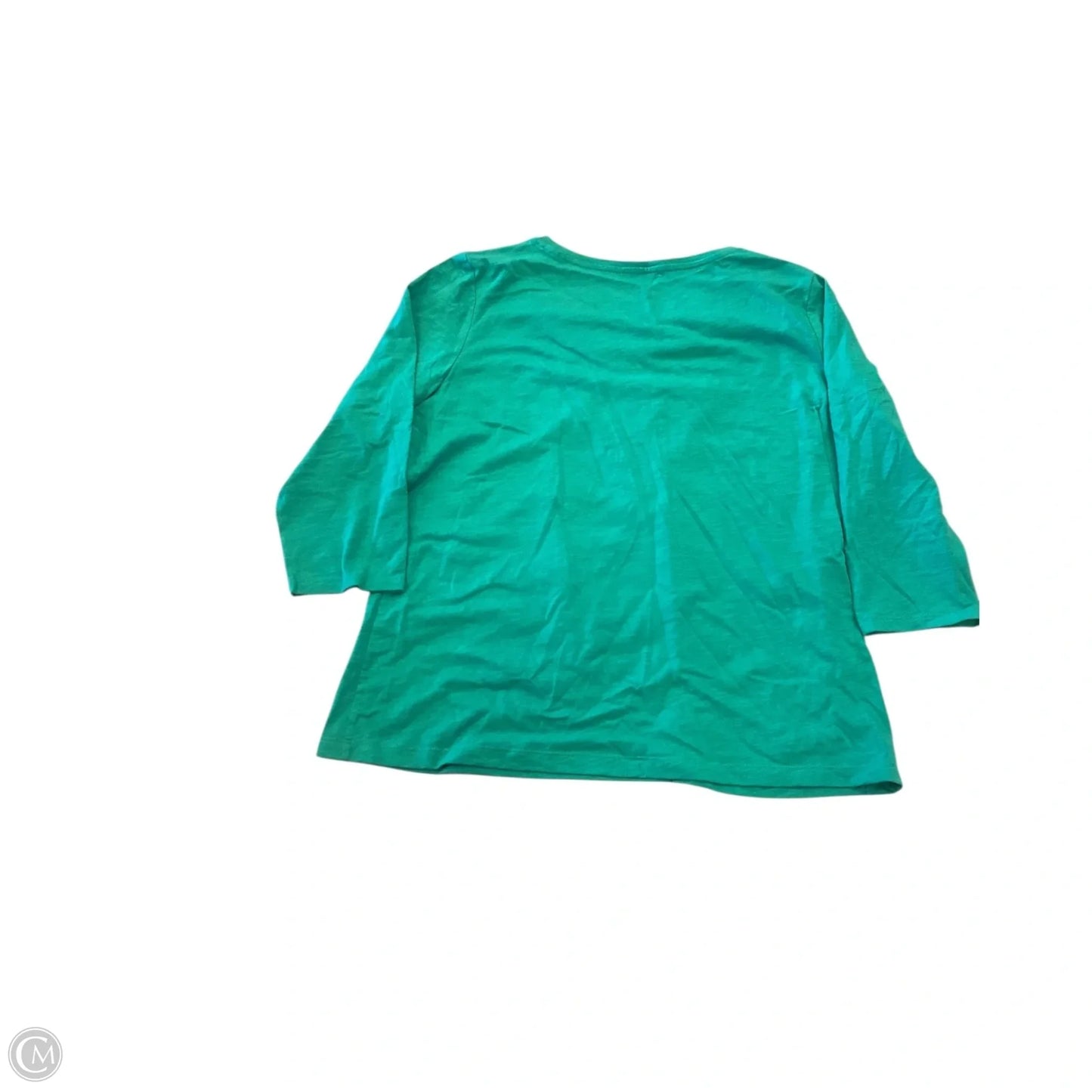 Top 3/4 Sleeve By St Johns Bay In Green, Size: Xl