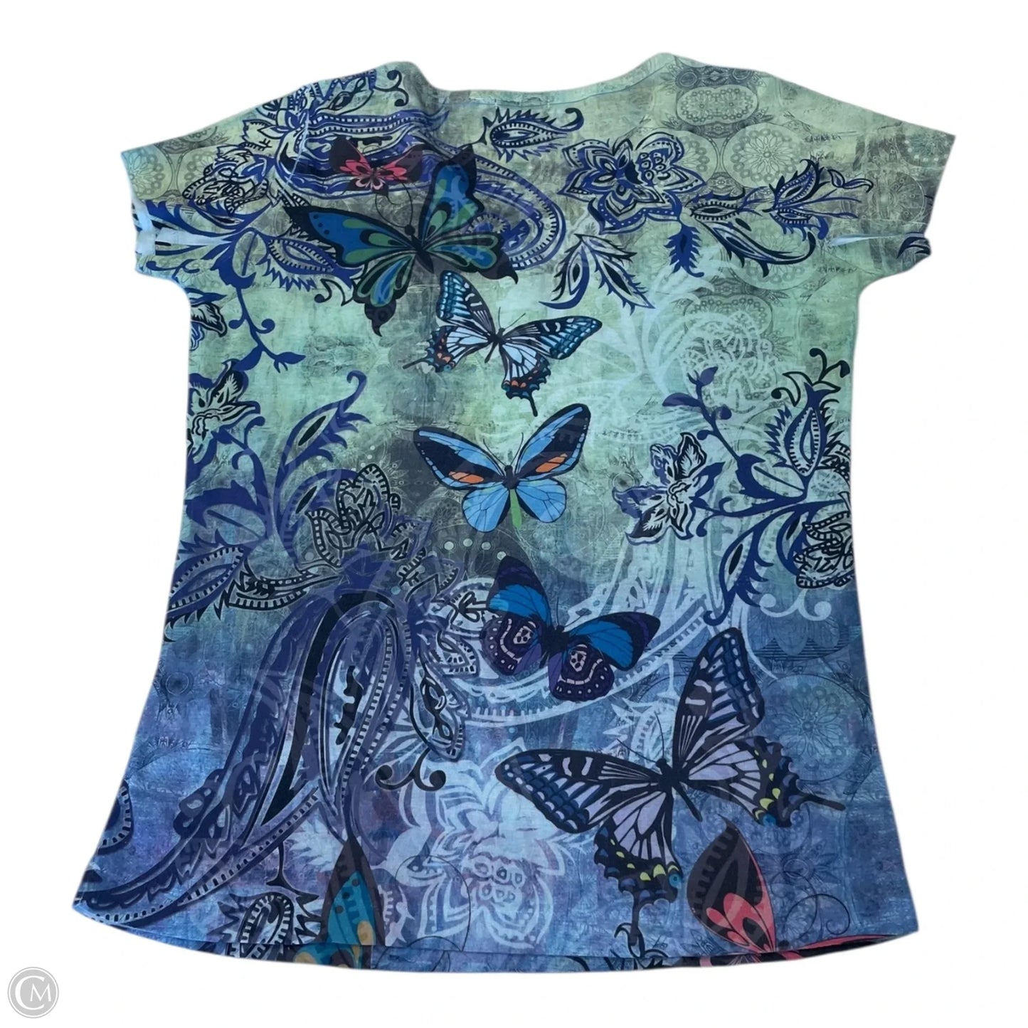 Top Short Sleeve By Apt 9 In Green, Size: S