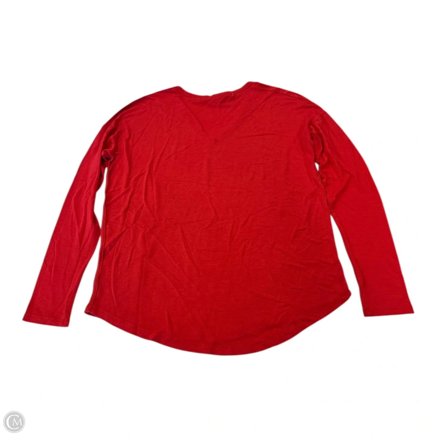 Top Long Sleeve By Athleta In Red, Size: Xs