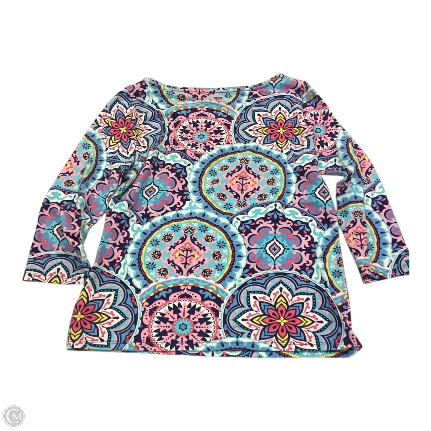Top 3/4 Sleeve By Talbots In Paisley Print, Size: M