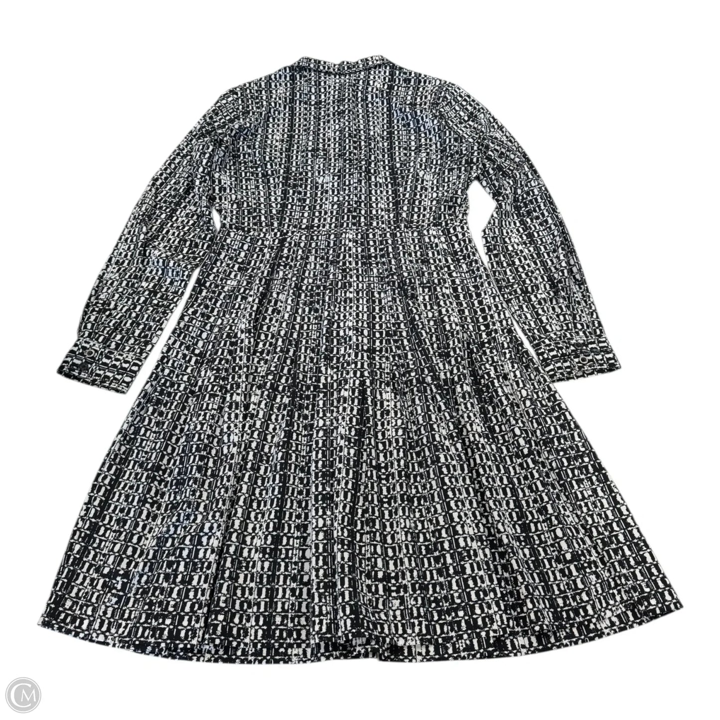 Dress Casual Short By Calvin Klein In Black & White, Size: S