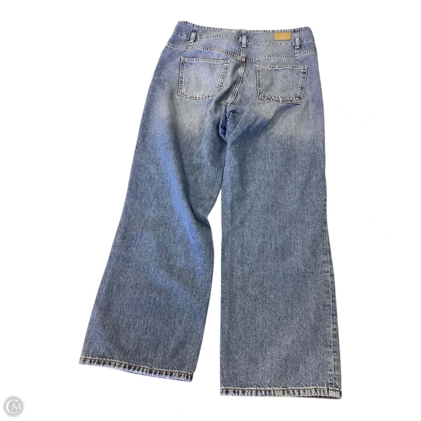 Jeans Wide Leg By Zara In Blue, Size: 8