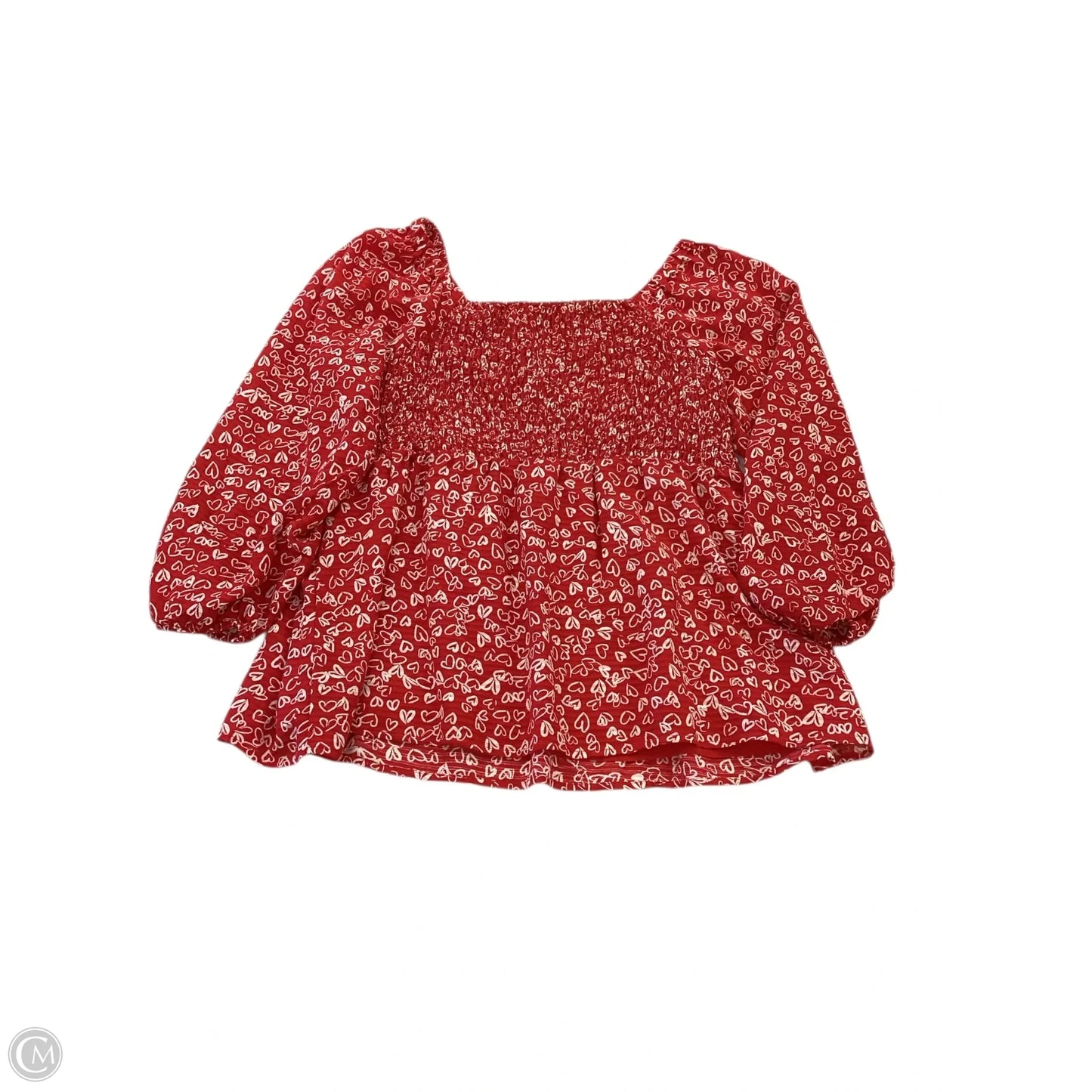 Top Long Sleeve By Loft In Red, Size: 8