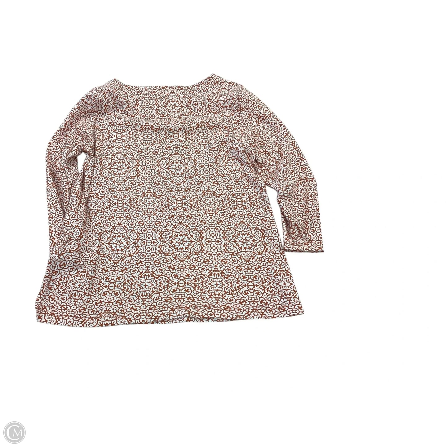 Top 3/4 Sleeve By Croft And Barrow In Tan, Size: Xs