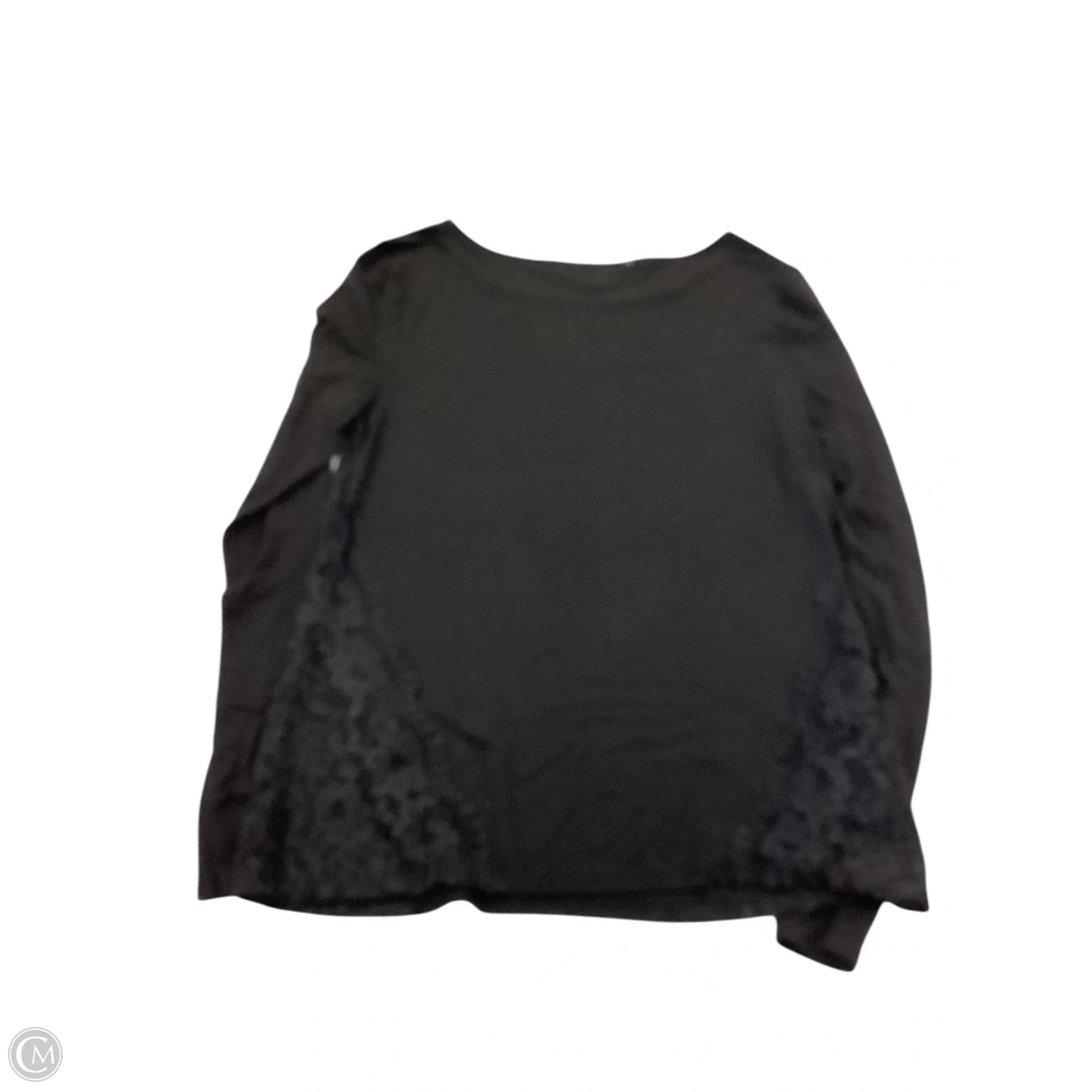 Top Long Sleeve By Loft In Black, Size: M