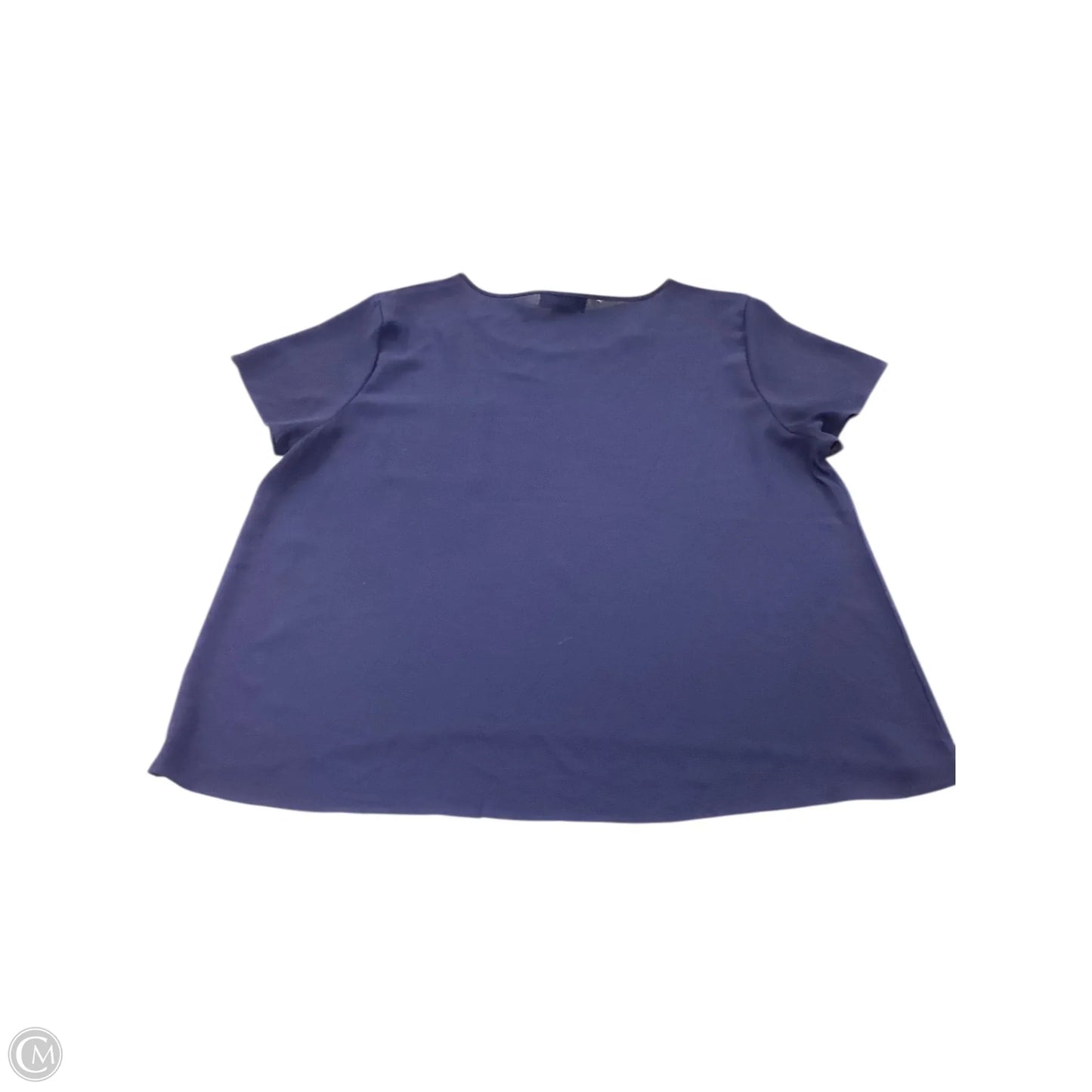 Top Short Sleeve By Clothes Mentor In Navy, Size: 3x