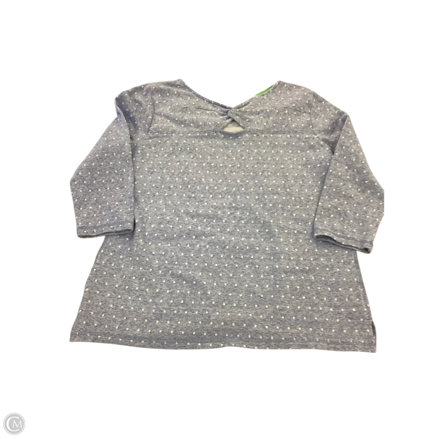 Top 3/4 Sleeve By Talbots In Blue, Size: M