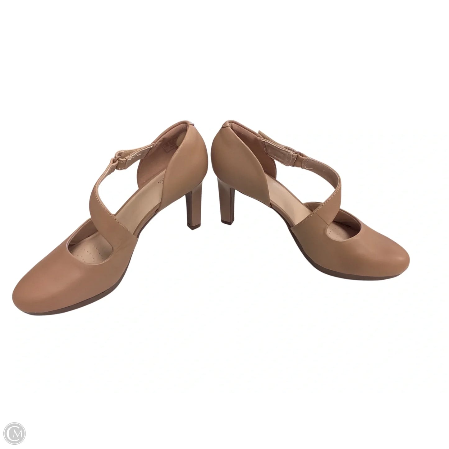 Shoes Heels Block By Clarks In Tan, Size: 10
