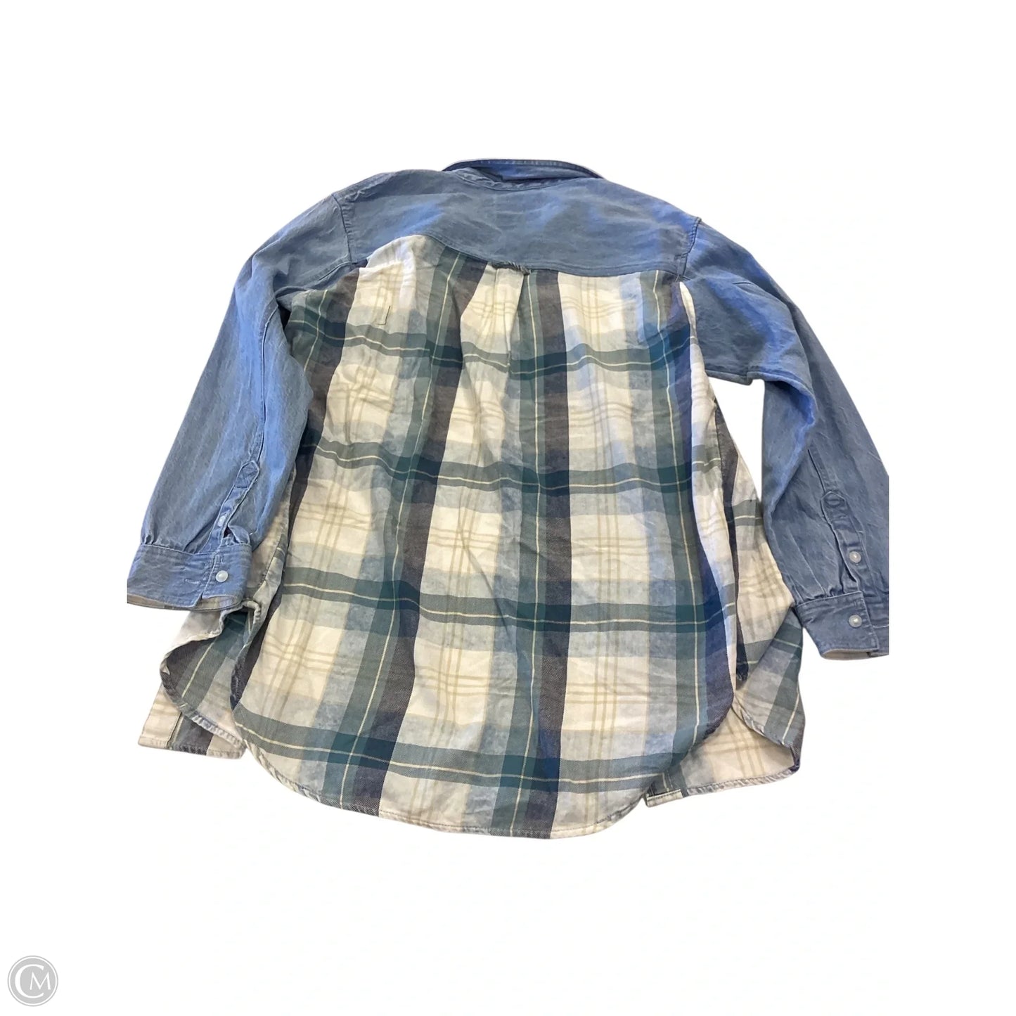 Top Long Sleeve By American Eagle In Blue, Size: M