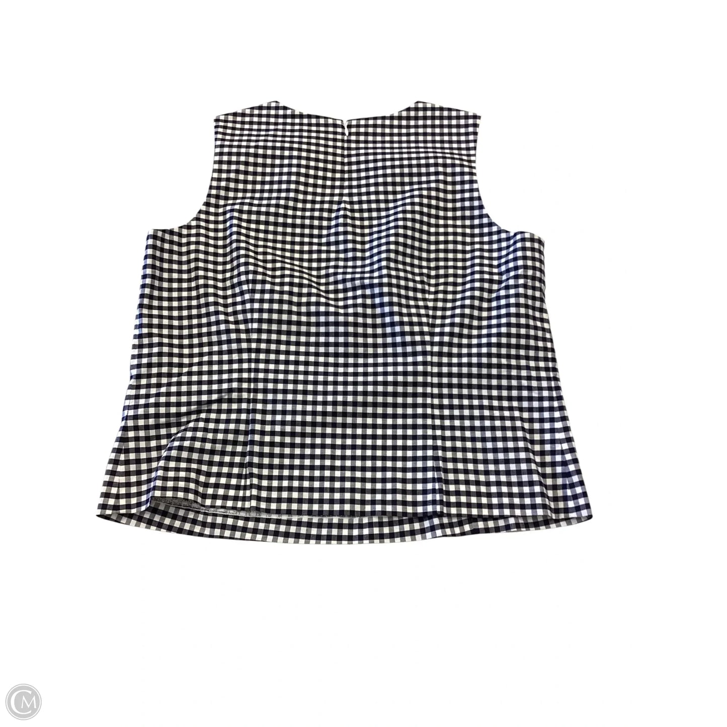 Top Sleeveless By J Mclaughlin In Checkered Pattern, Size: 14