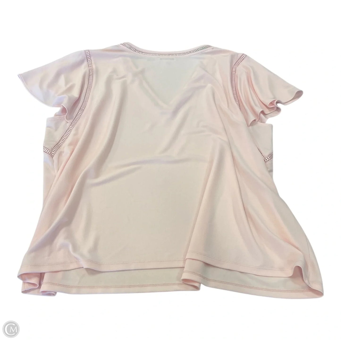 Top Short Sleeve By Calvin Klein In Pink, Size: 3x