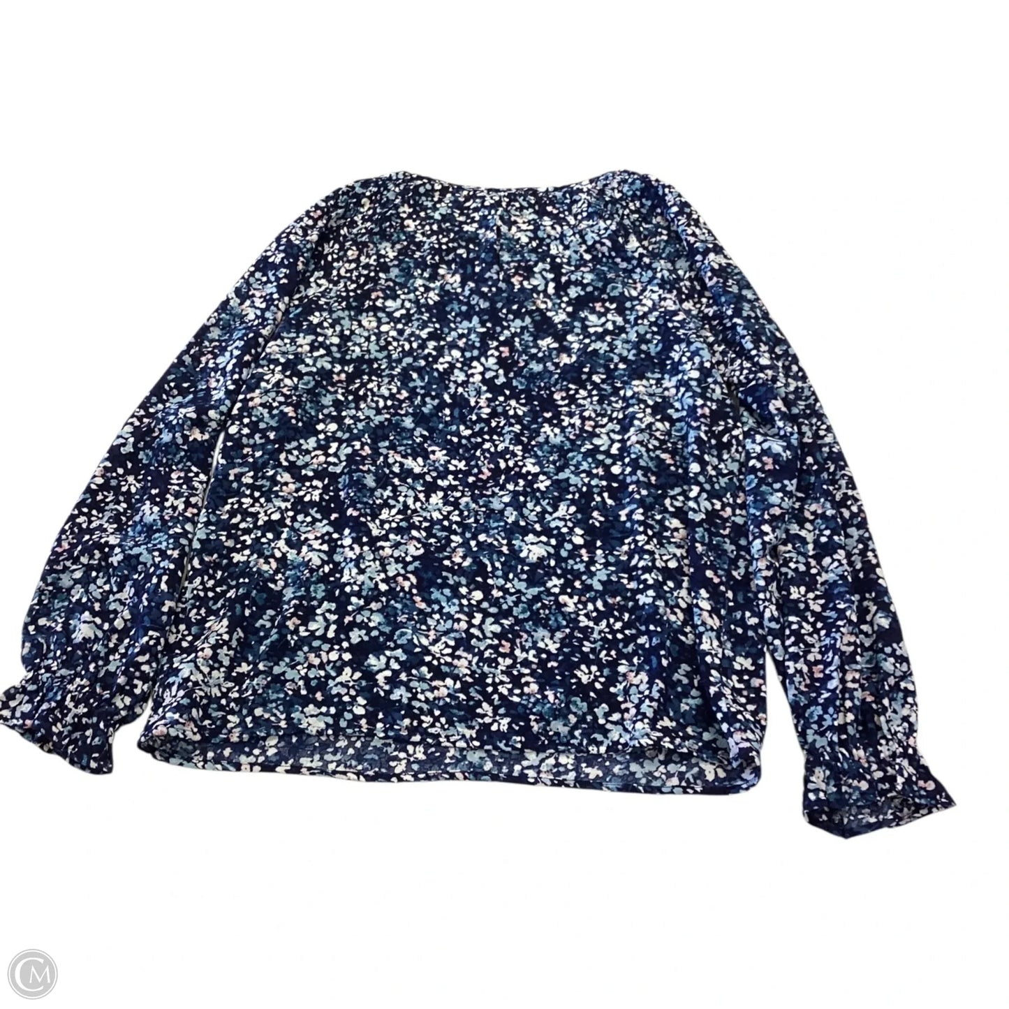 Blouse Long Sleeve By Jessica Simpson In Floral Print, Size: Xs