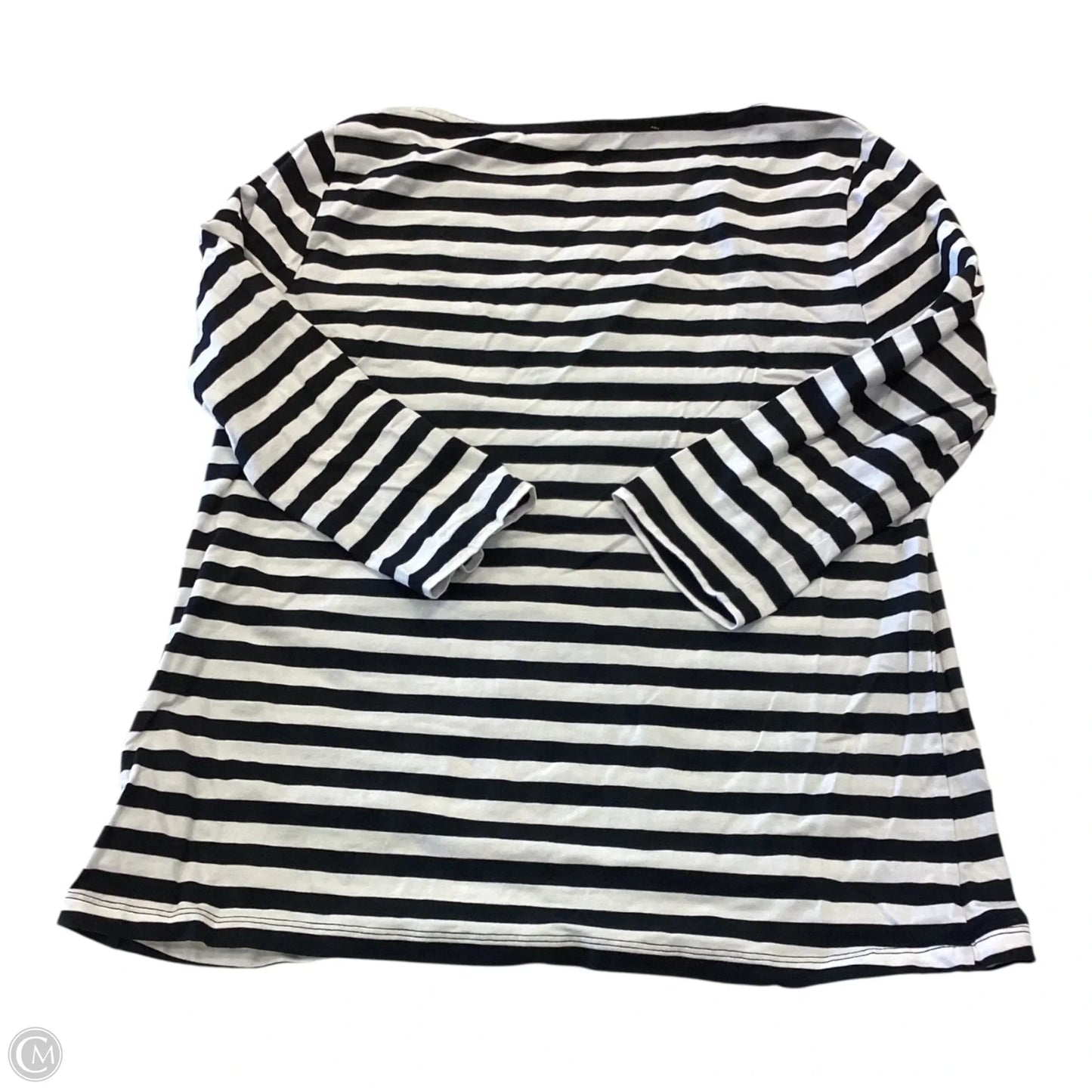 Top 3/4 Sleeve By A New Day In Striped Pattern, Size: Xl