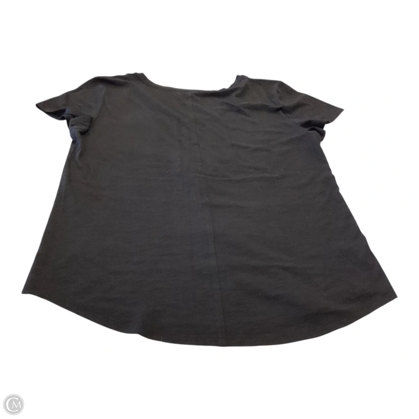 Top Short Sleeve By Loft In Black, Size: S