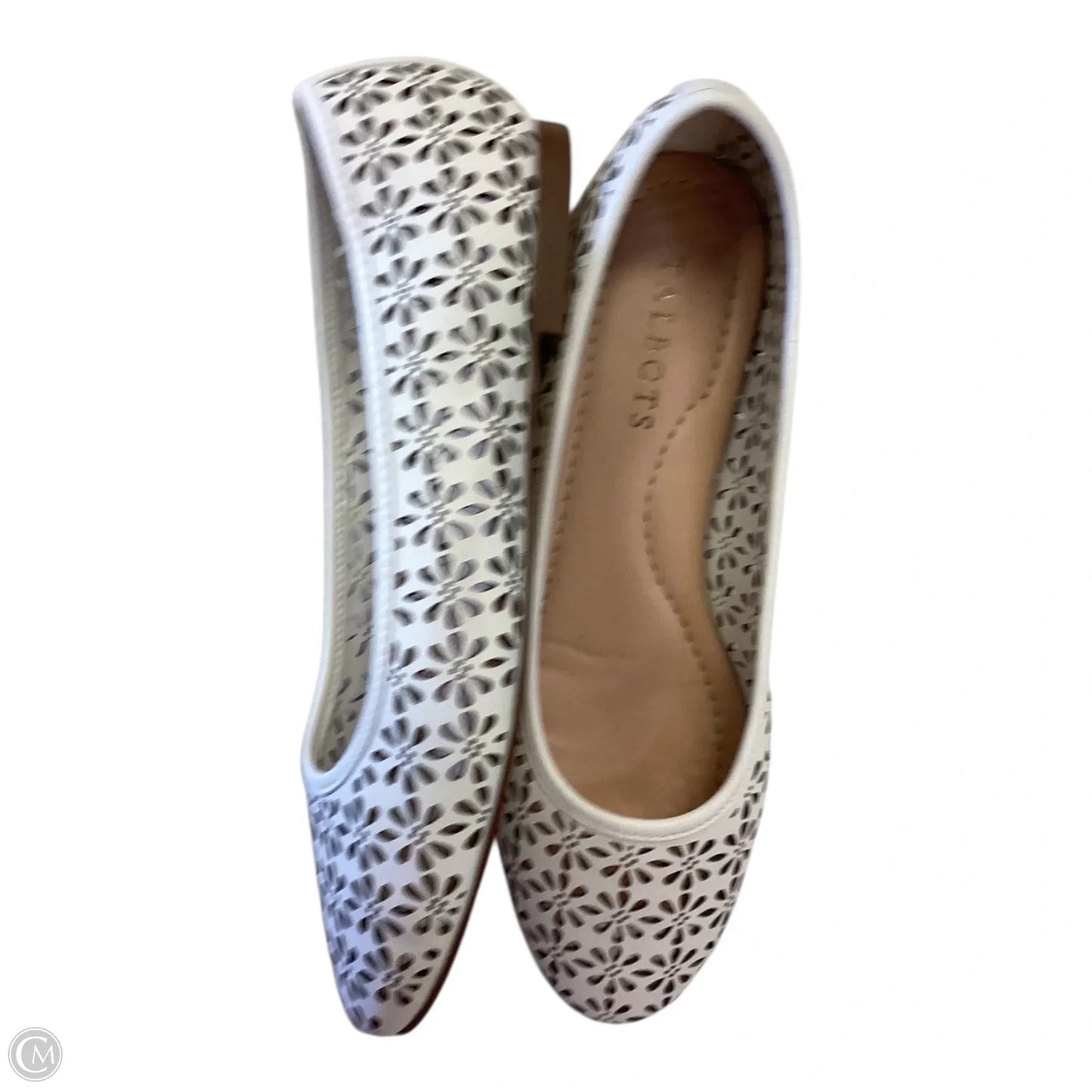 Shoes Flats By Talbots In White, Size: 7