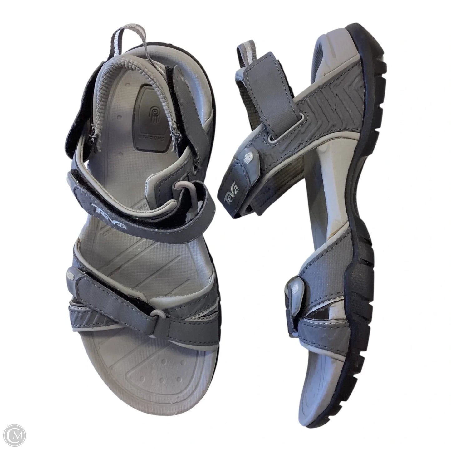 Sandals Flats By Teva In Grey, Size: 6