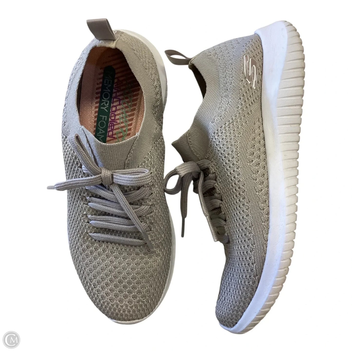Shoes Athletic By Skechers In Grey, Size: 5.5