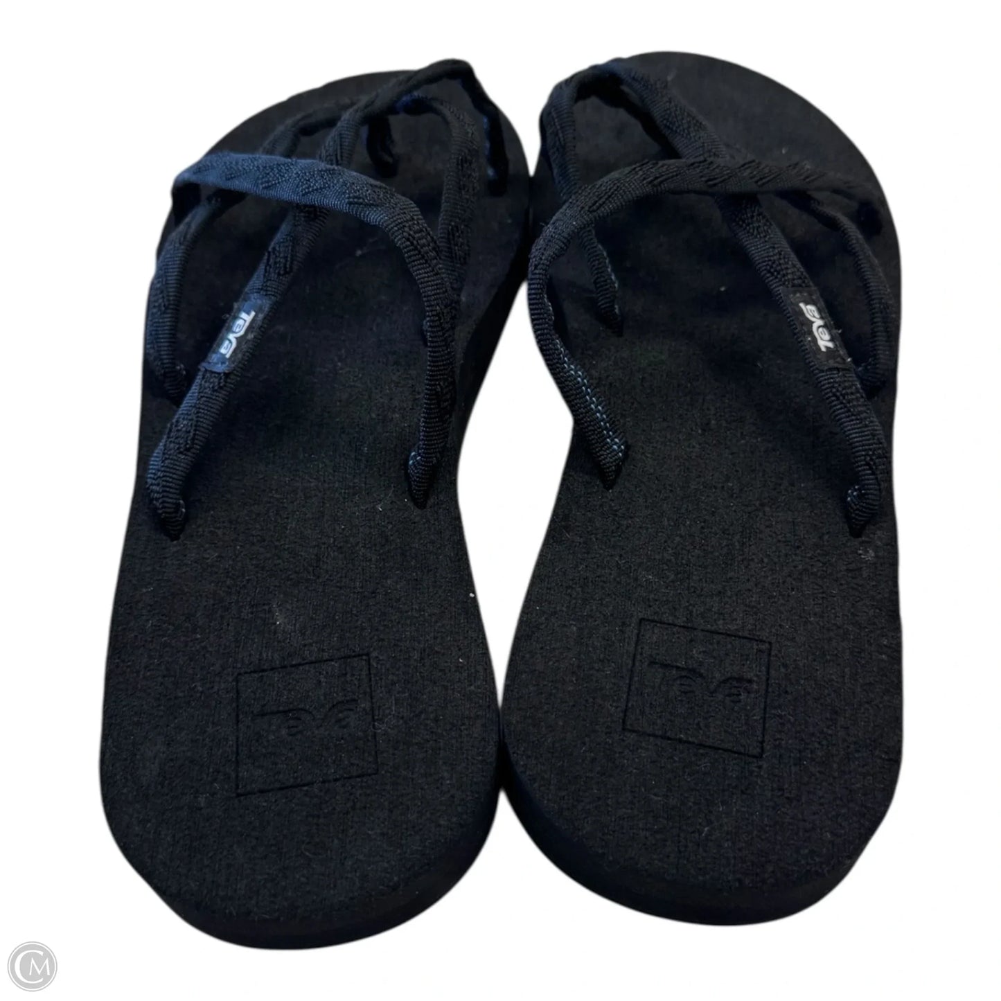 Sandals Flip Flops By Teva In Black, Size: 11