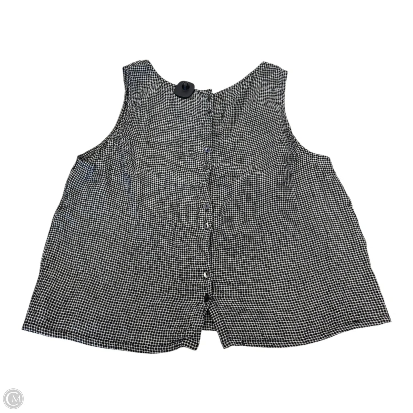 Top Sleeveless By C And C In Black & White, Size: Xl