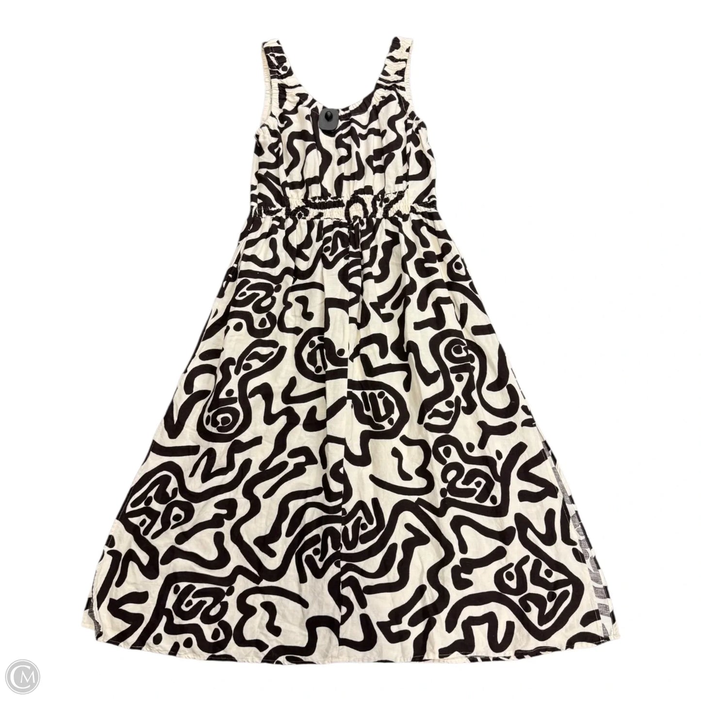 Dress Casual Maxi By Reiss In Brown & Cream, Size: 12
