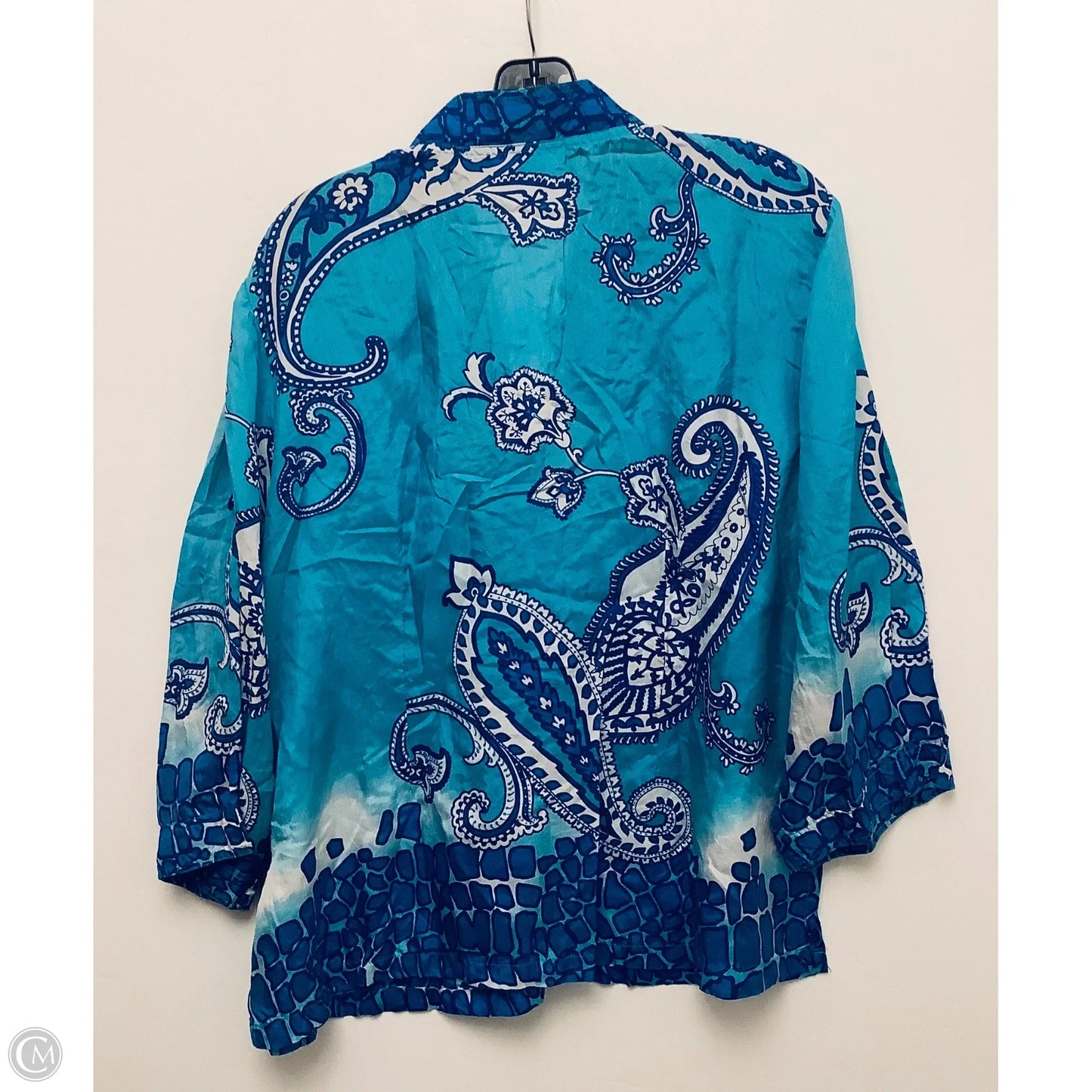 Top Short Sleeve By Soft Surroundings In Paisley Print, Size: M