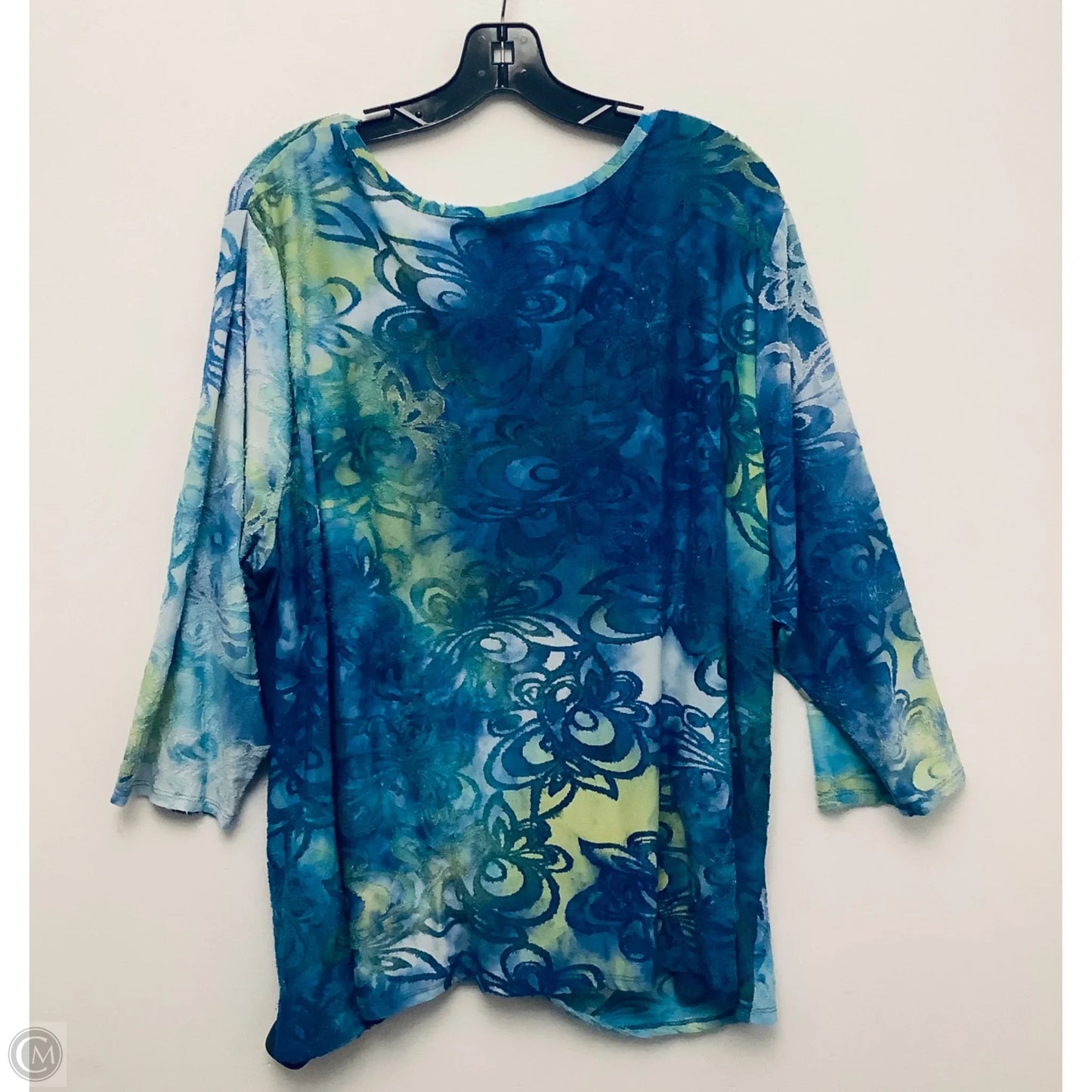 Top Long Sleeve By Ruby Rd In Blue & Green, Size: 3x