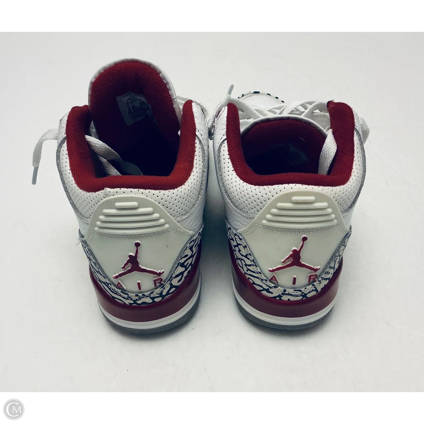 Shoes Luxury Designer By Jordan In White, Size: 5.5