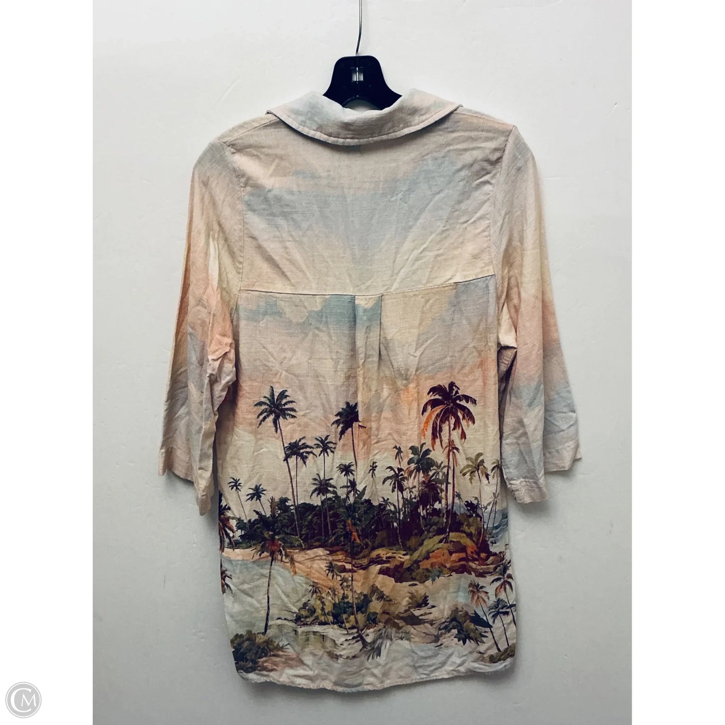 Top Long Sleeve By Clothes Mentor In Orange, Size: M